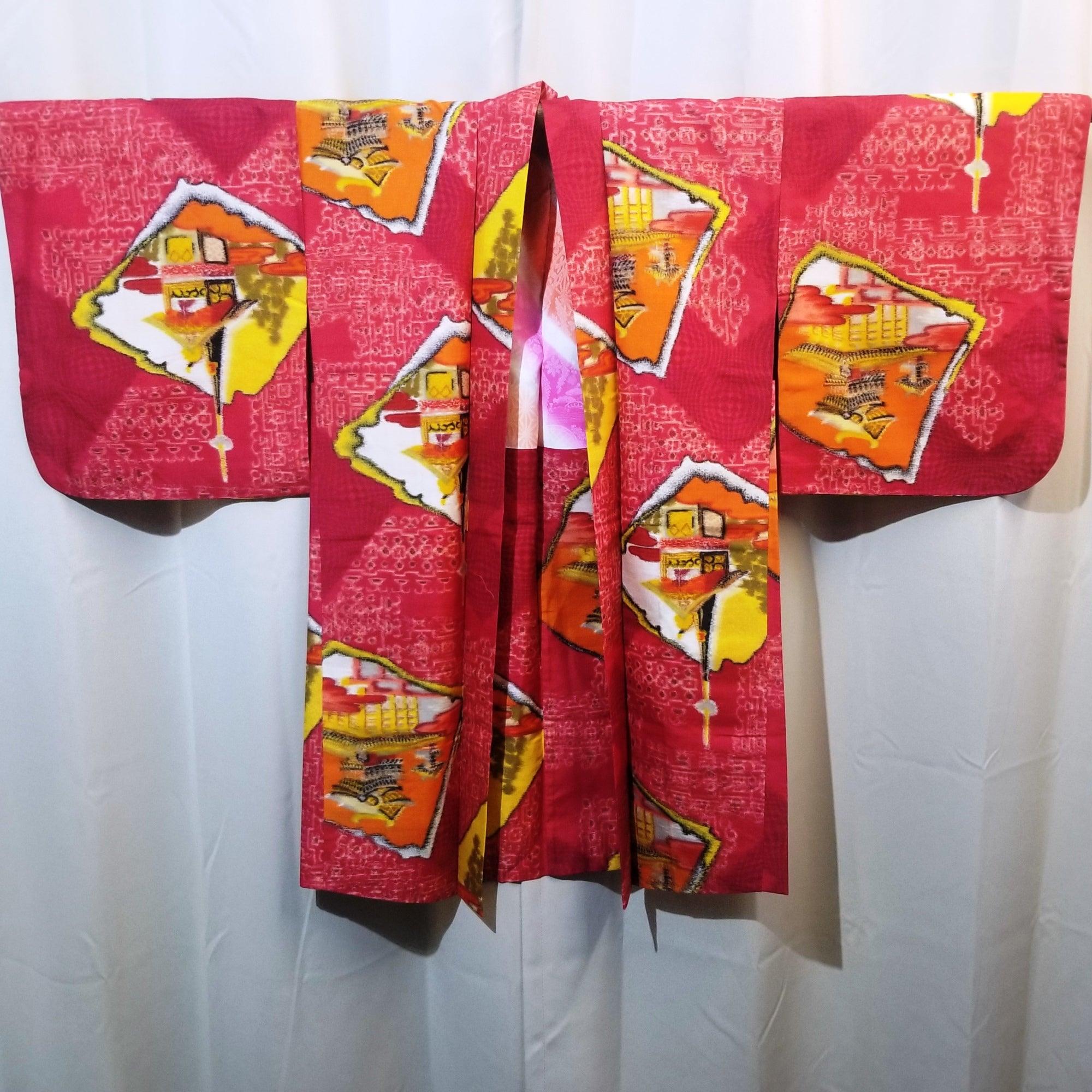 Japanese Temple Dragon Trip Kimono Jacket
