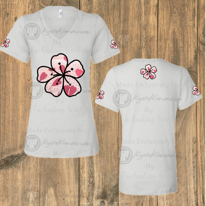 "Floral Crests" Japanique T-Shirt