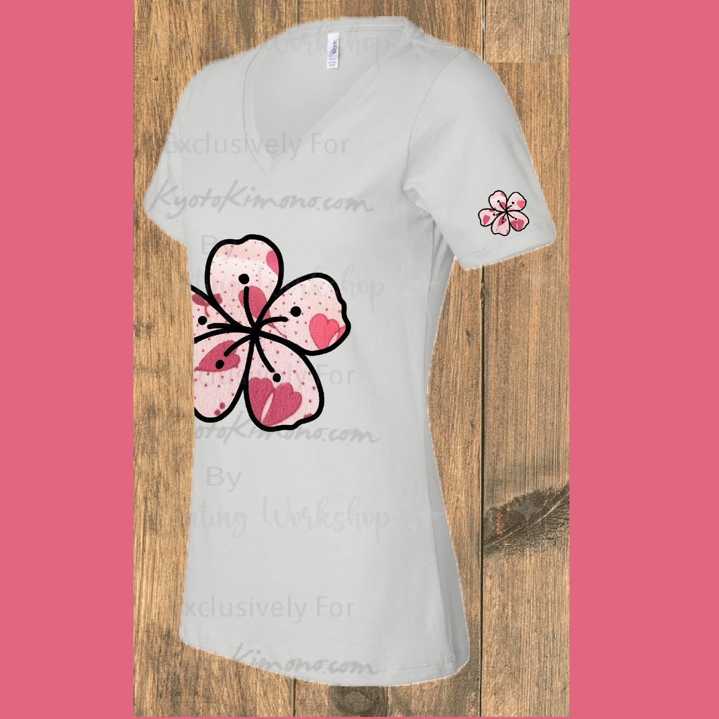 "Floral Crests" Japanique T-Shirt