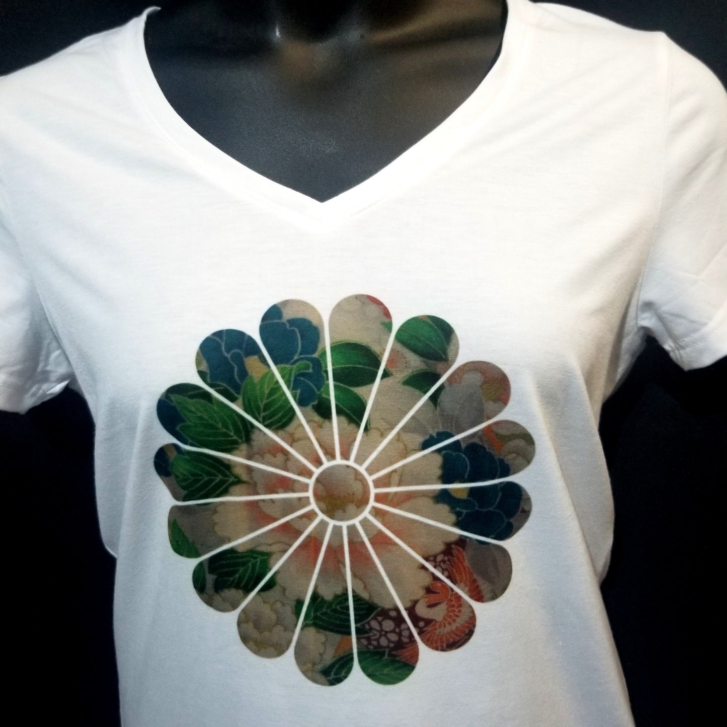 "Floral Crests" Japanique T-Shirt