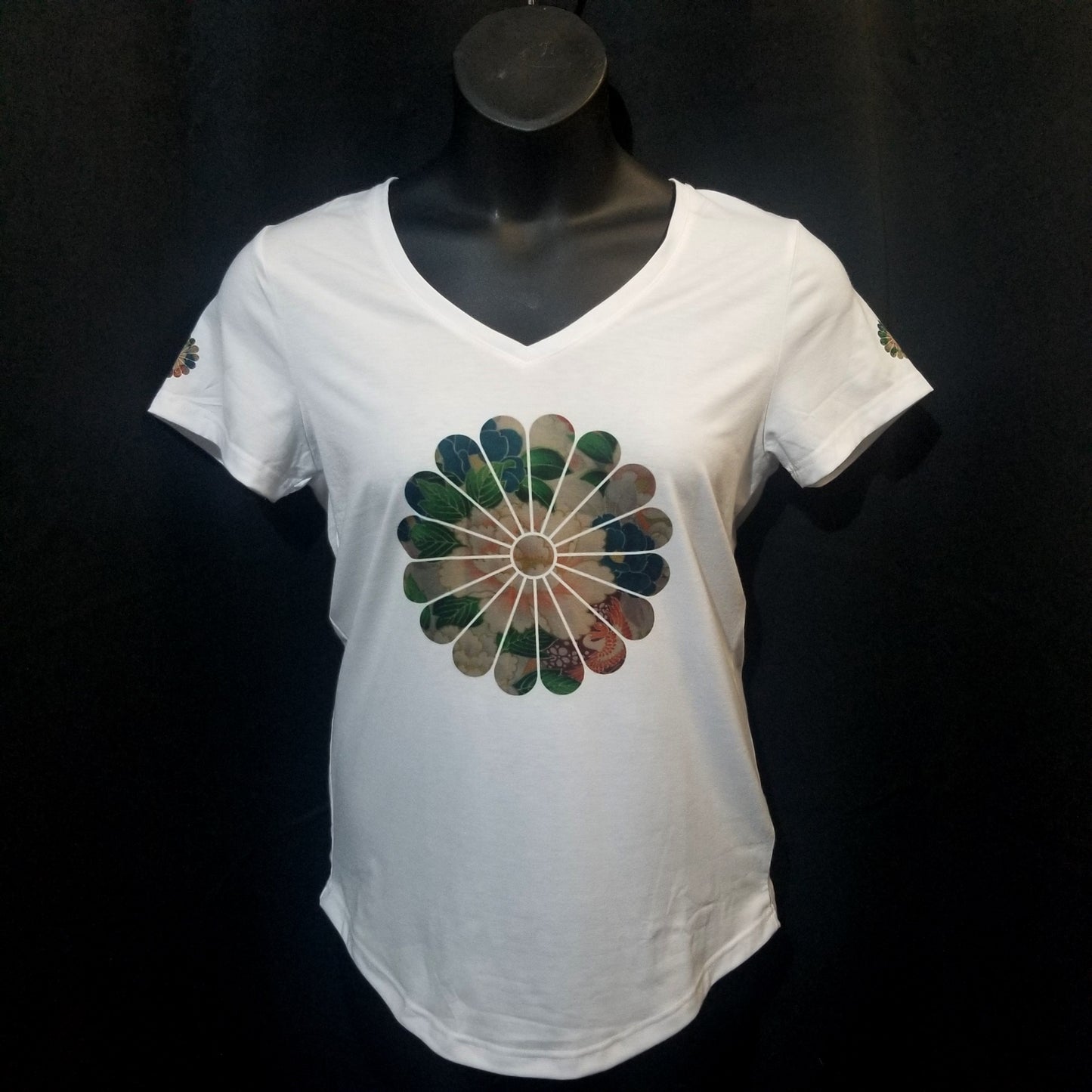 "Floral Crests" Japanique T-Shirt