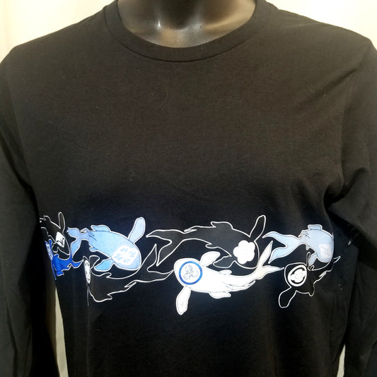 "Crested Koi" Japanique Long Sleeved T-Shirt