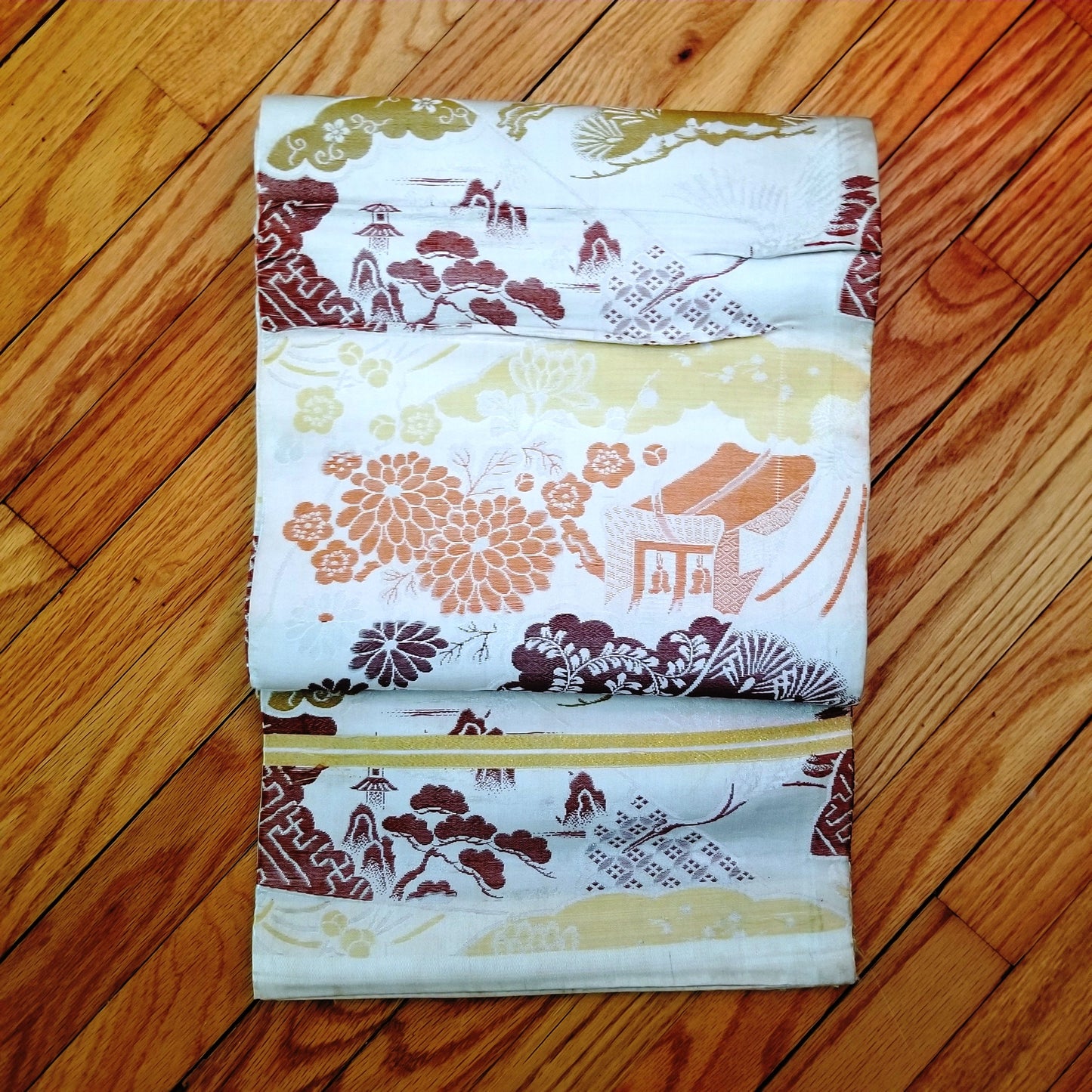 "Subtle Surprises" Vintage Maru Obi