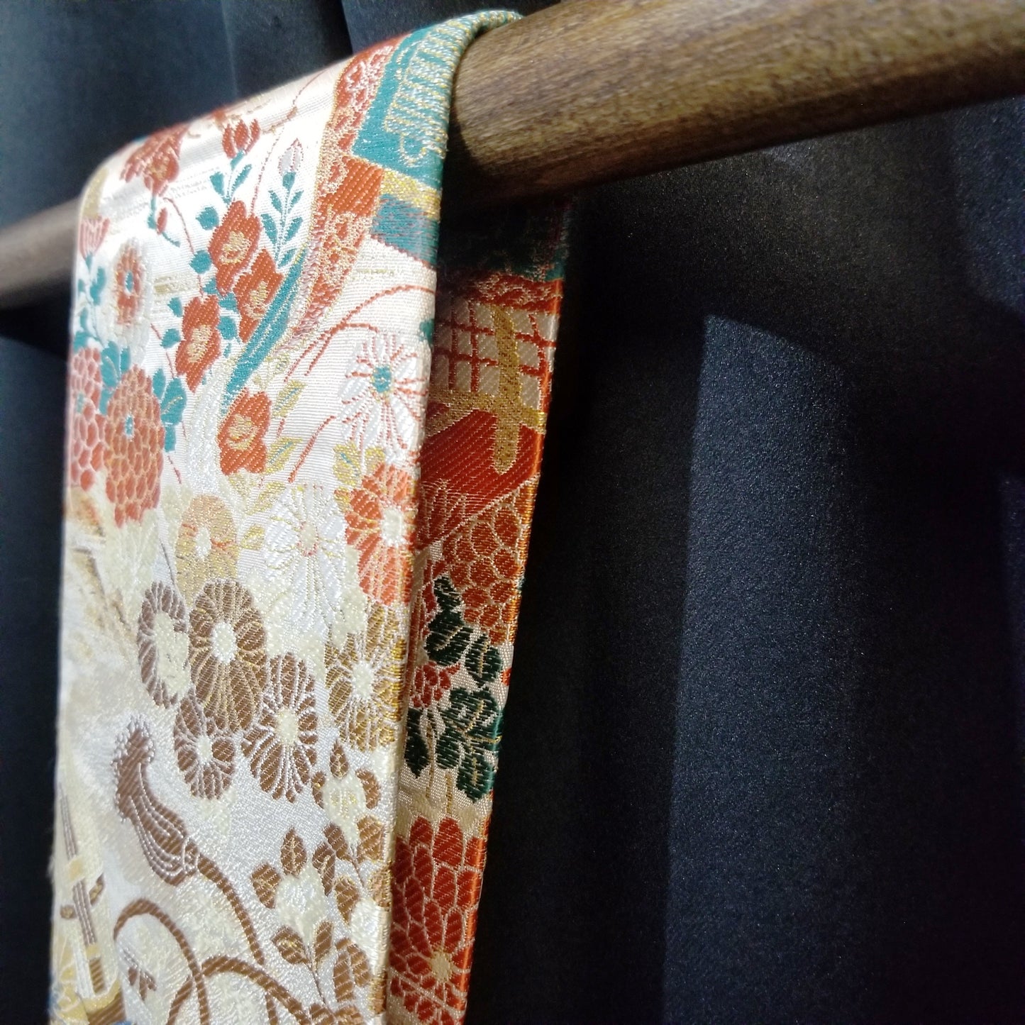 "Turquoise Carts" Vintage Nagoya Obi