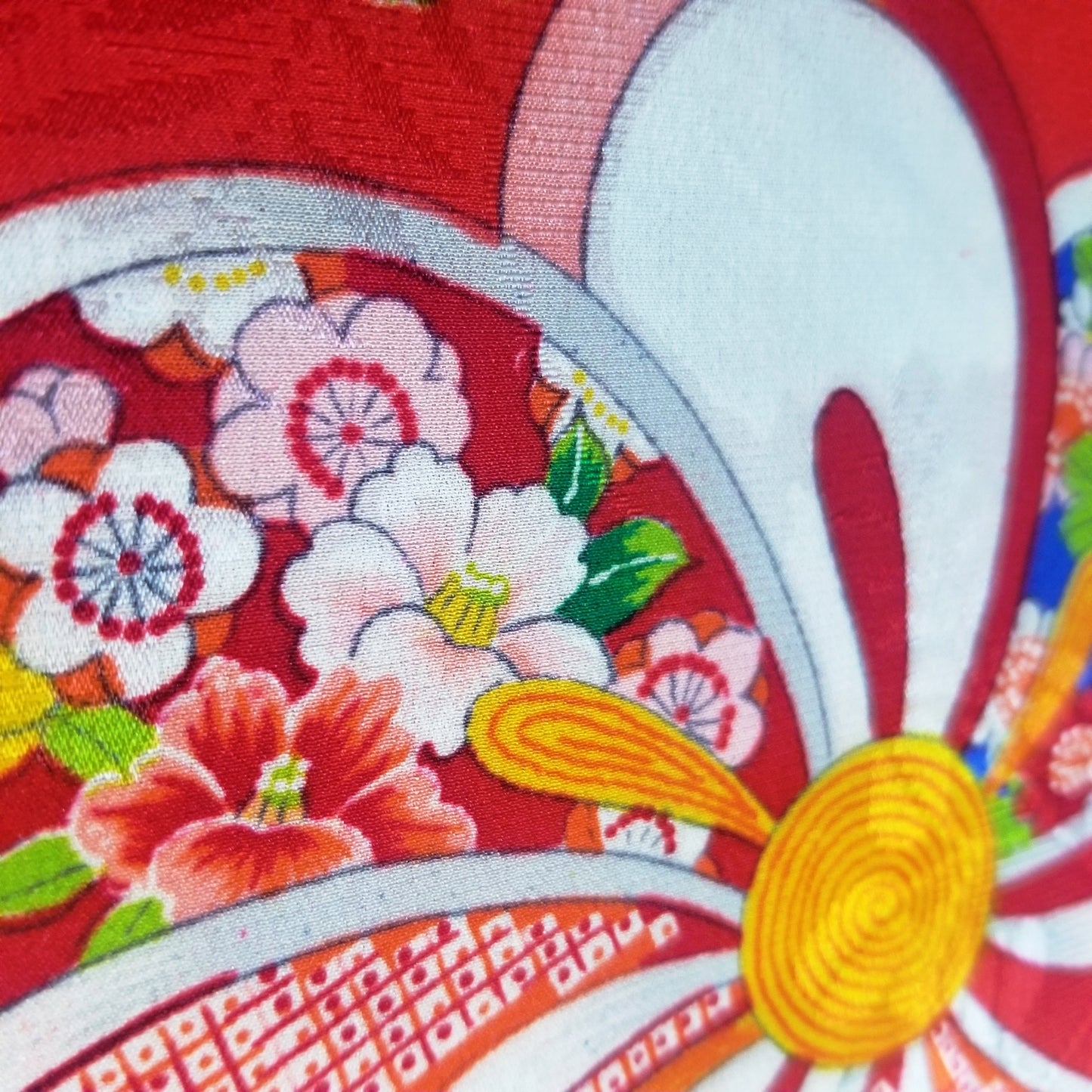 "Pinwheel Blossoms" Vintage Girl's Kimono