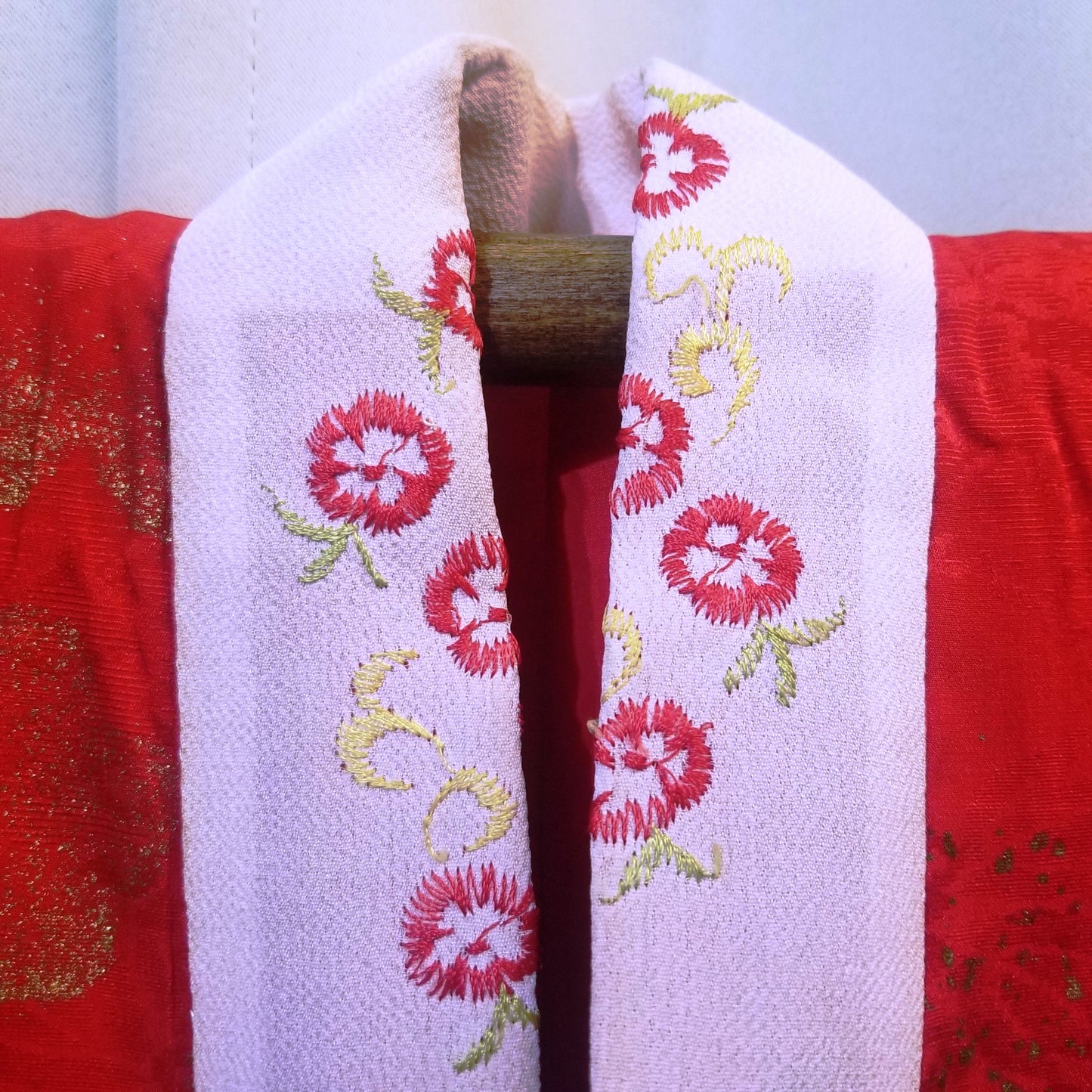 "Golden Cranes" Vintage Girl's Kimono