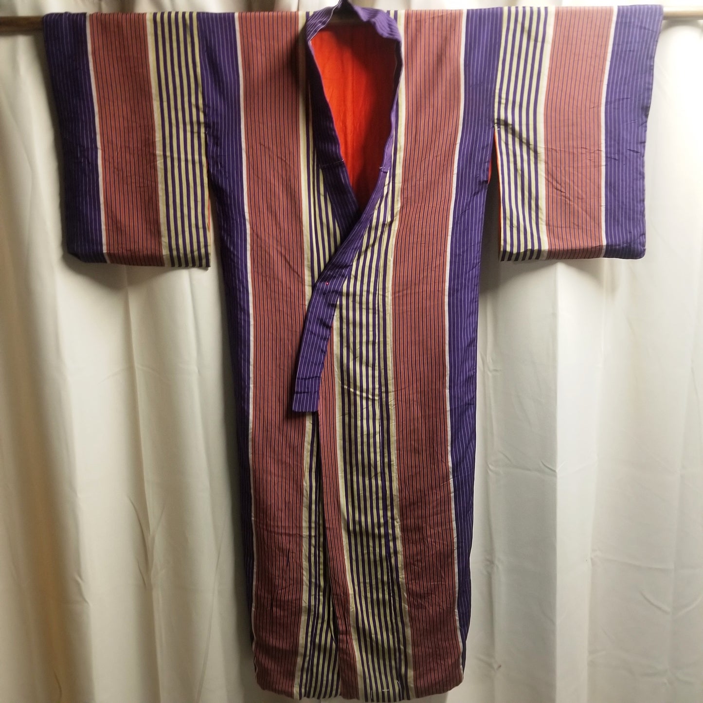 "Purple Bands" Vintage Kimono