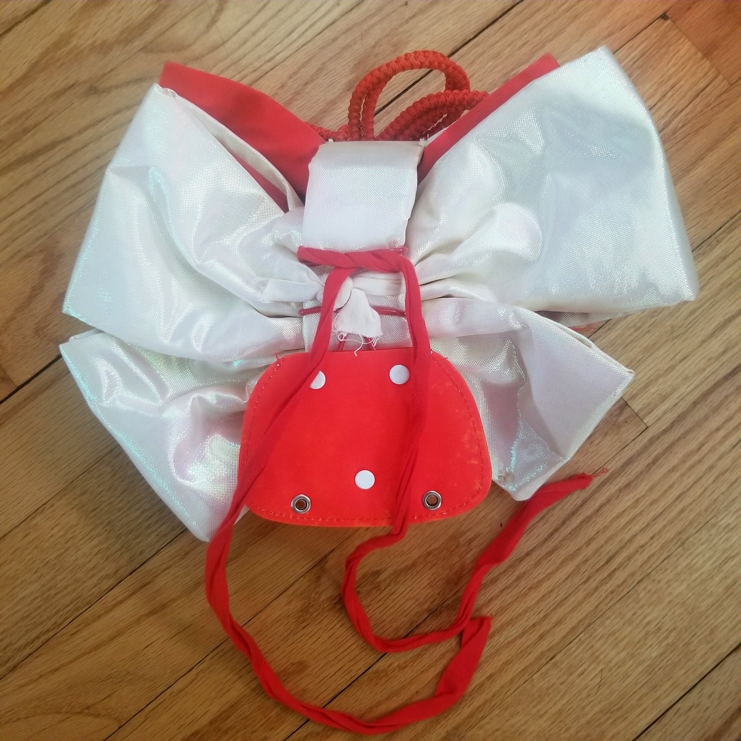 "Fancy White" Girls' Obi Bow