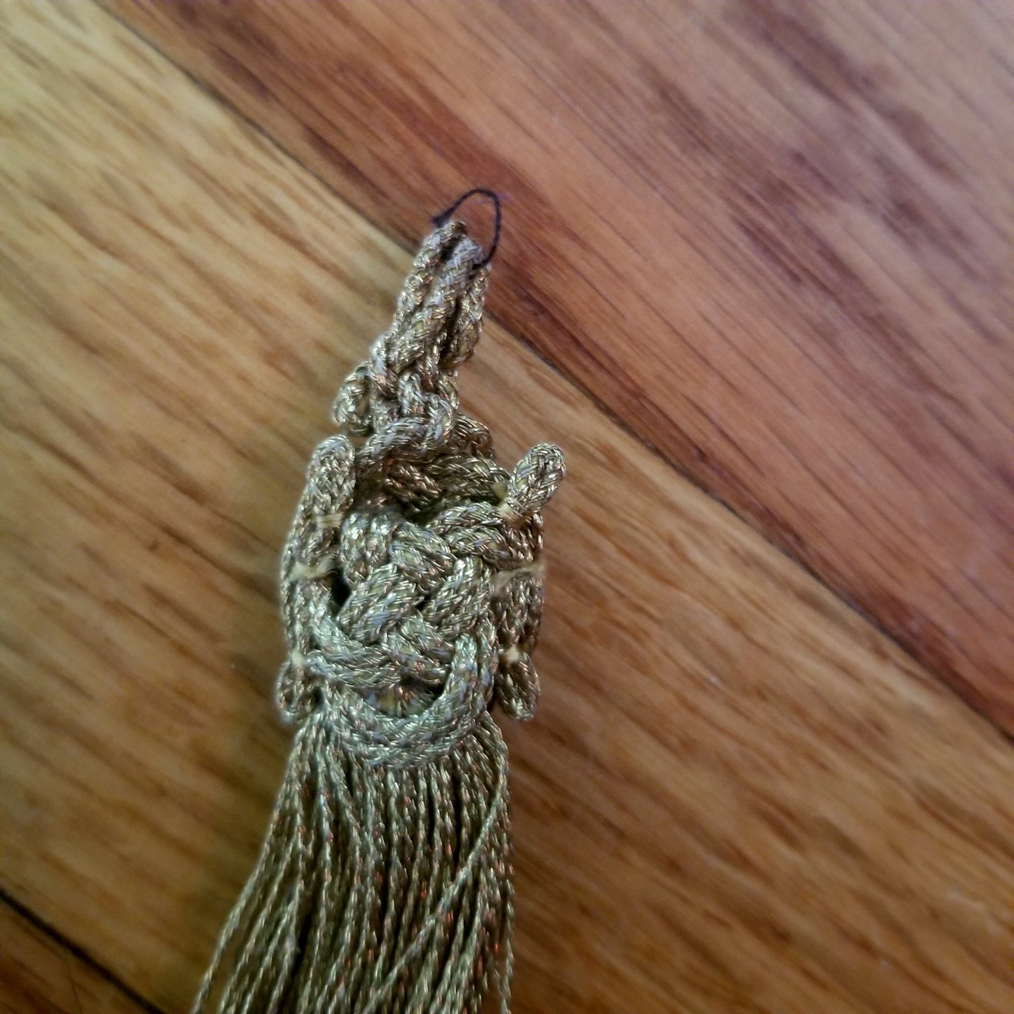 "Tortoise and Pink" Handwoven Tassels