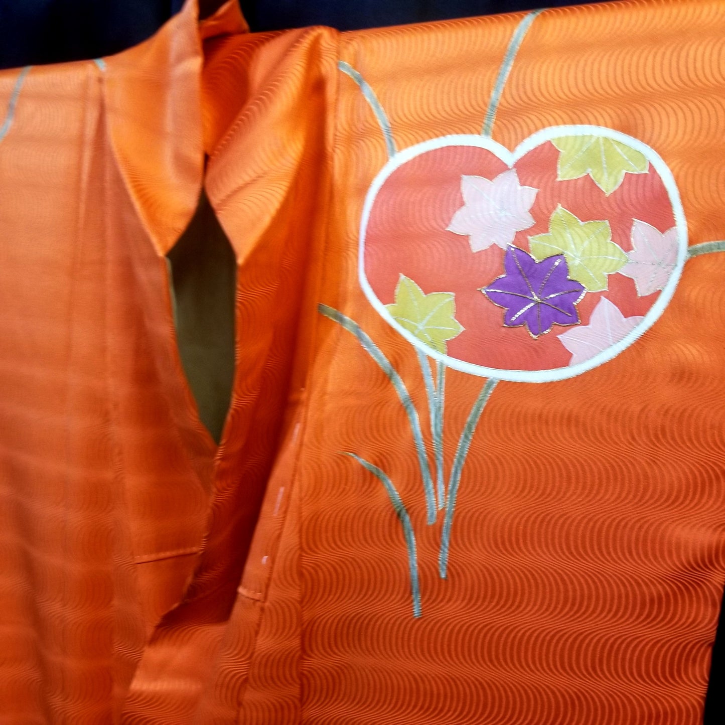 "Heart Lillies" Vintage Japanese Kimono