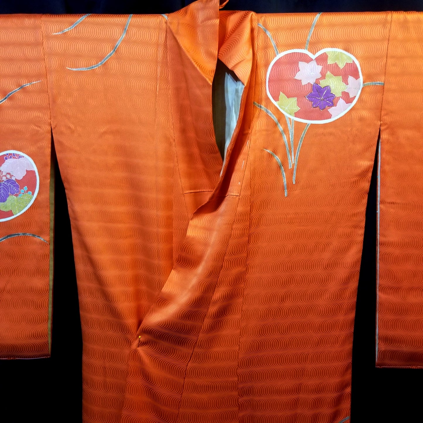 "Heart Lillies" Vintage Japanese Kimono