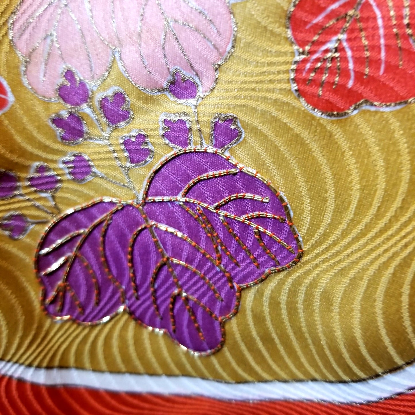 "Heart Lillies" Vintage Japanese Kimono