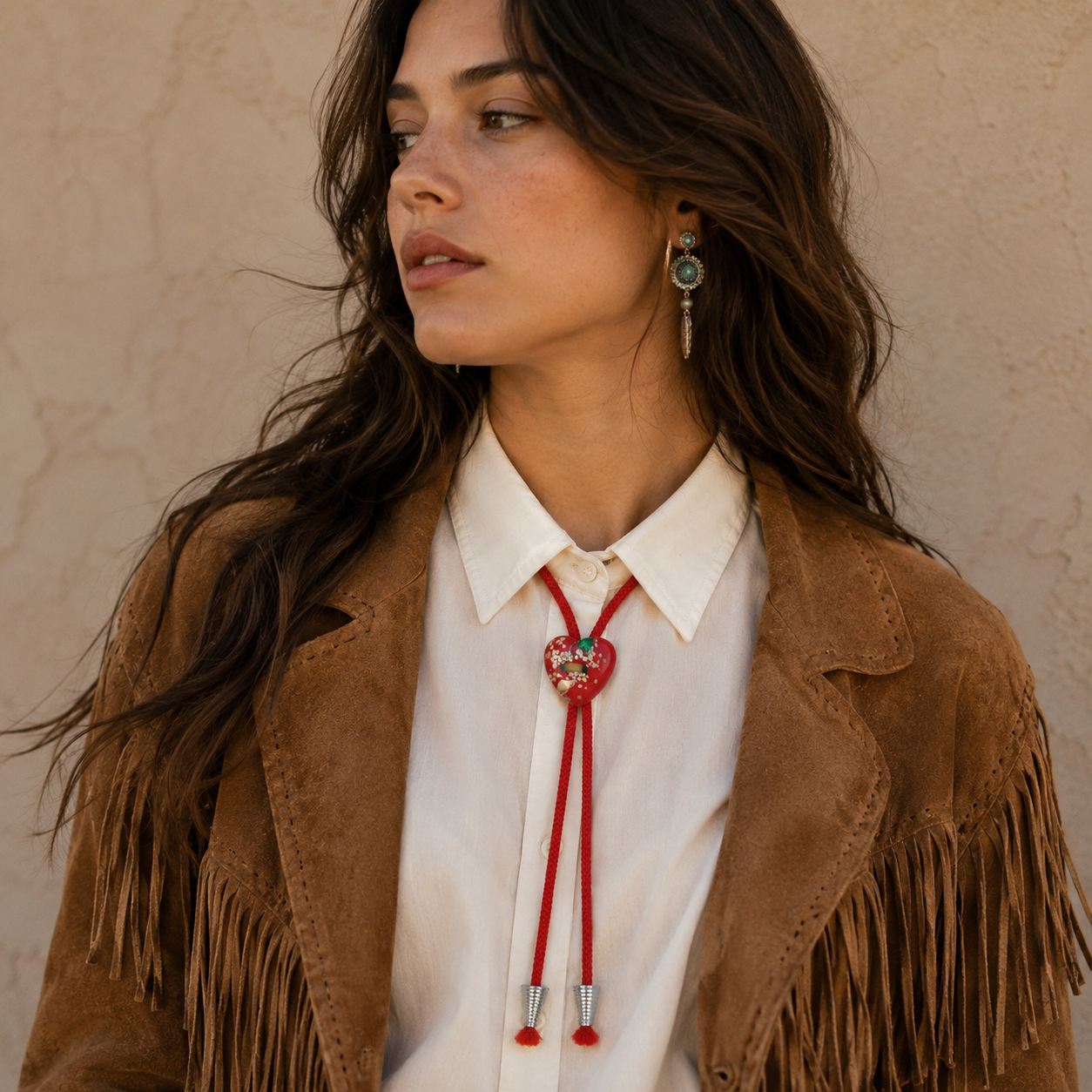 "Sweetheart" Vintage Bolo Tie