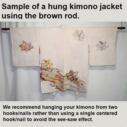 60" Kimono Display Rod (Brown) - Kyoto Kimono