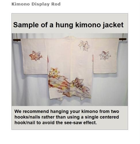 60" Kimono Display Rod (Red) - Kyoto Kimono