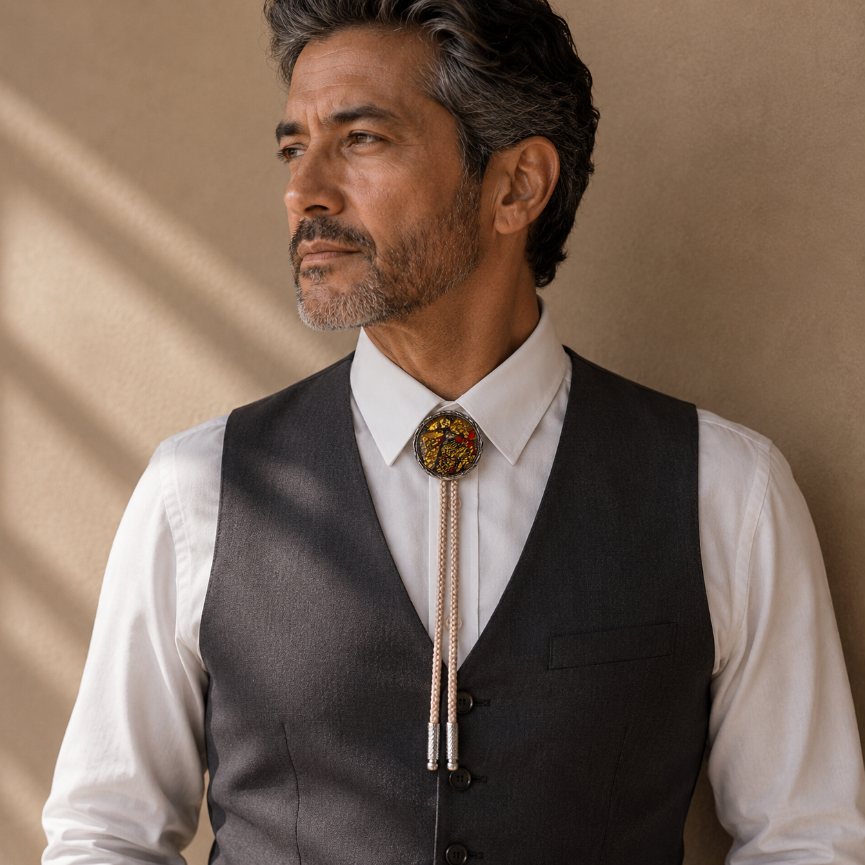 "Desert Confetti" Vintage Bolo Tie