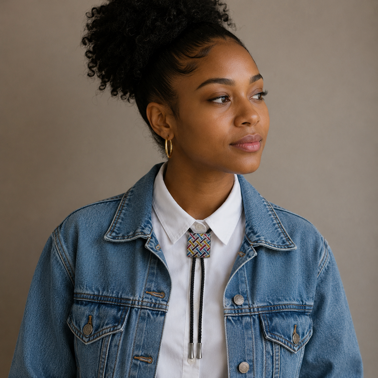"Prism Maze" Vintage Bolo Tie