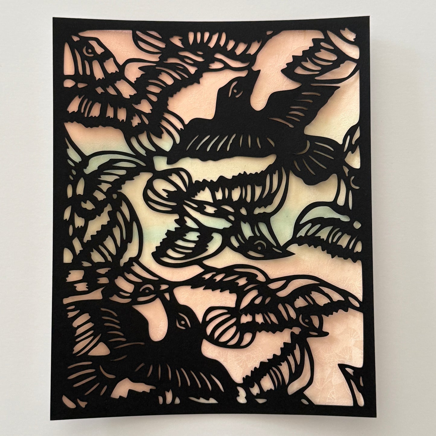 "Birds" Katagami Art