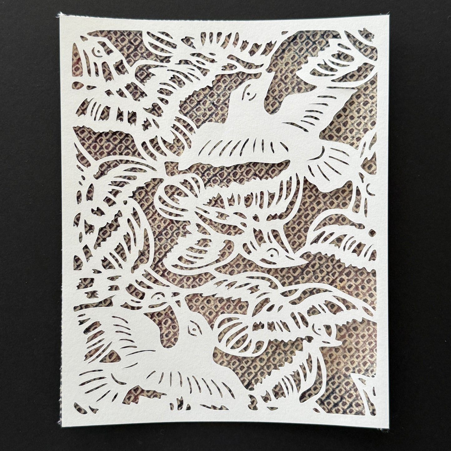 "Birds" Katagami Art