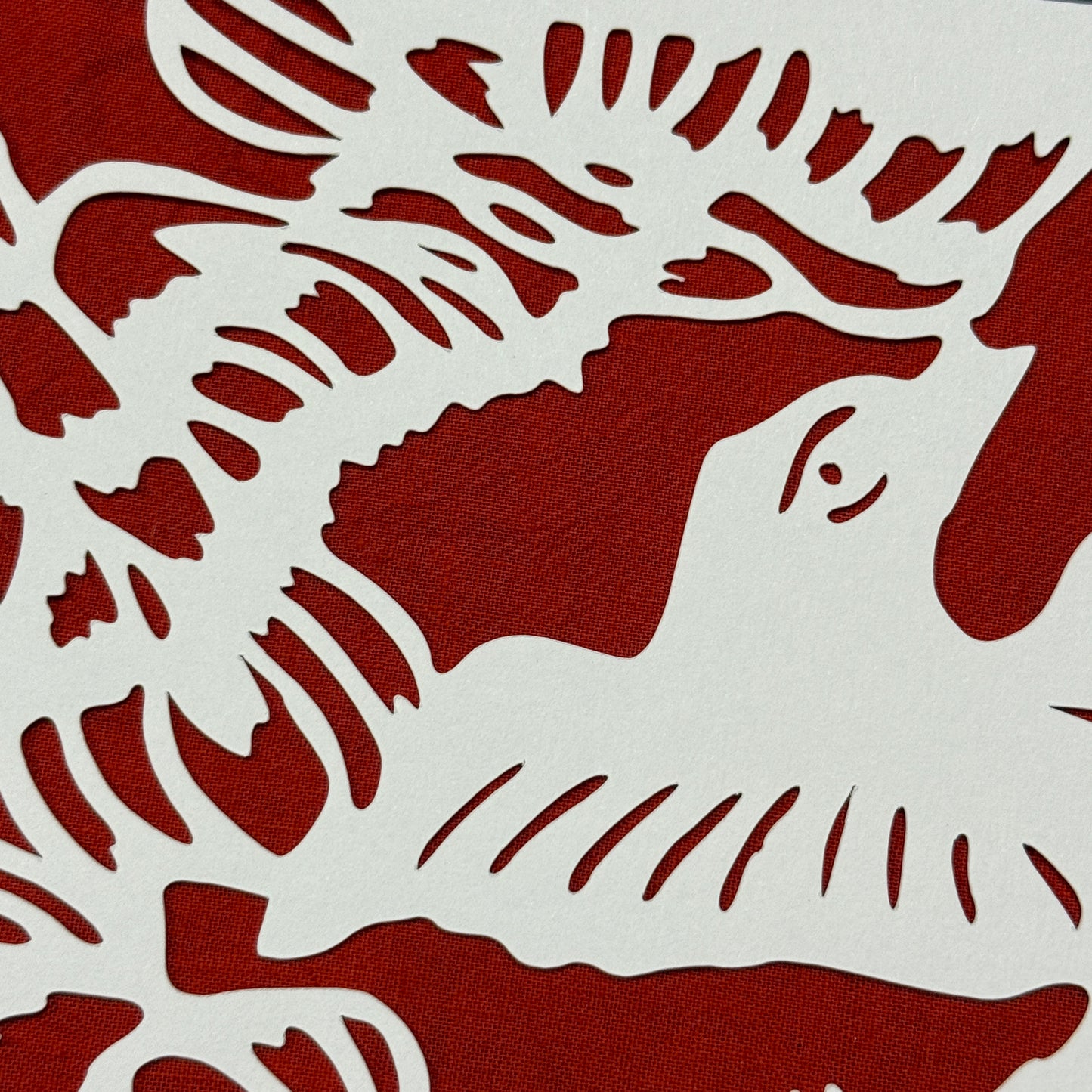 "Birds" Katagami Art