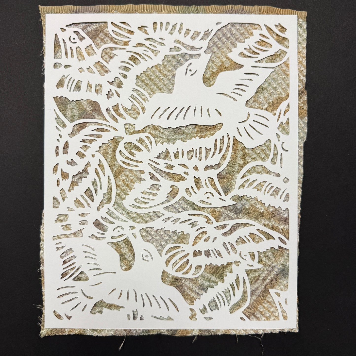 "Birds" Katagami Art