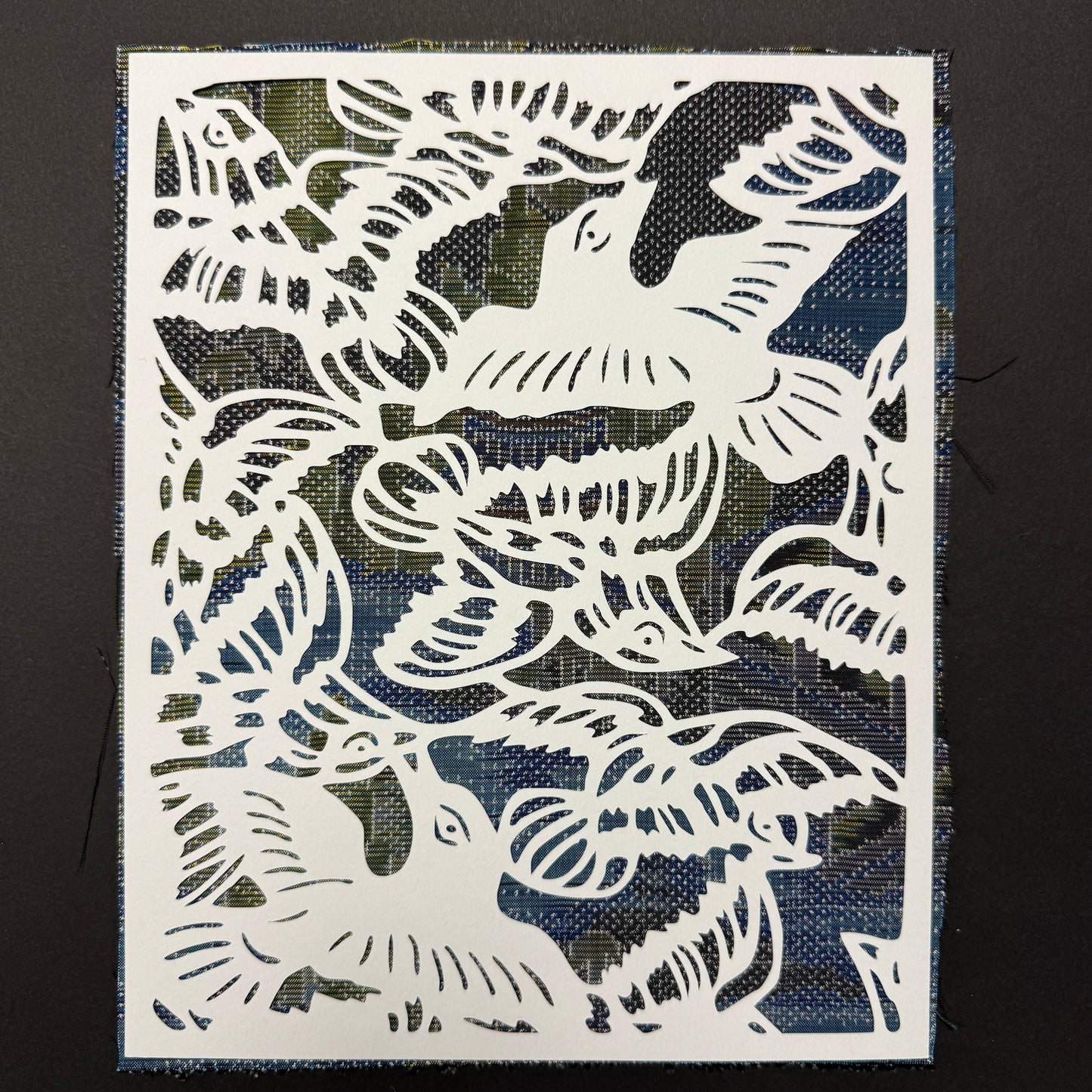 "Birds" Katagami Art