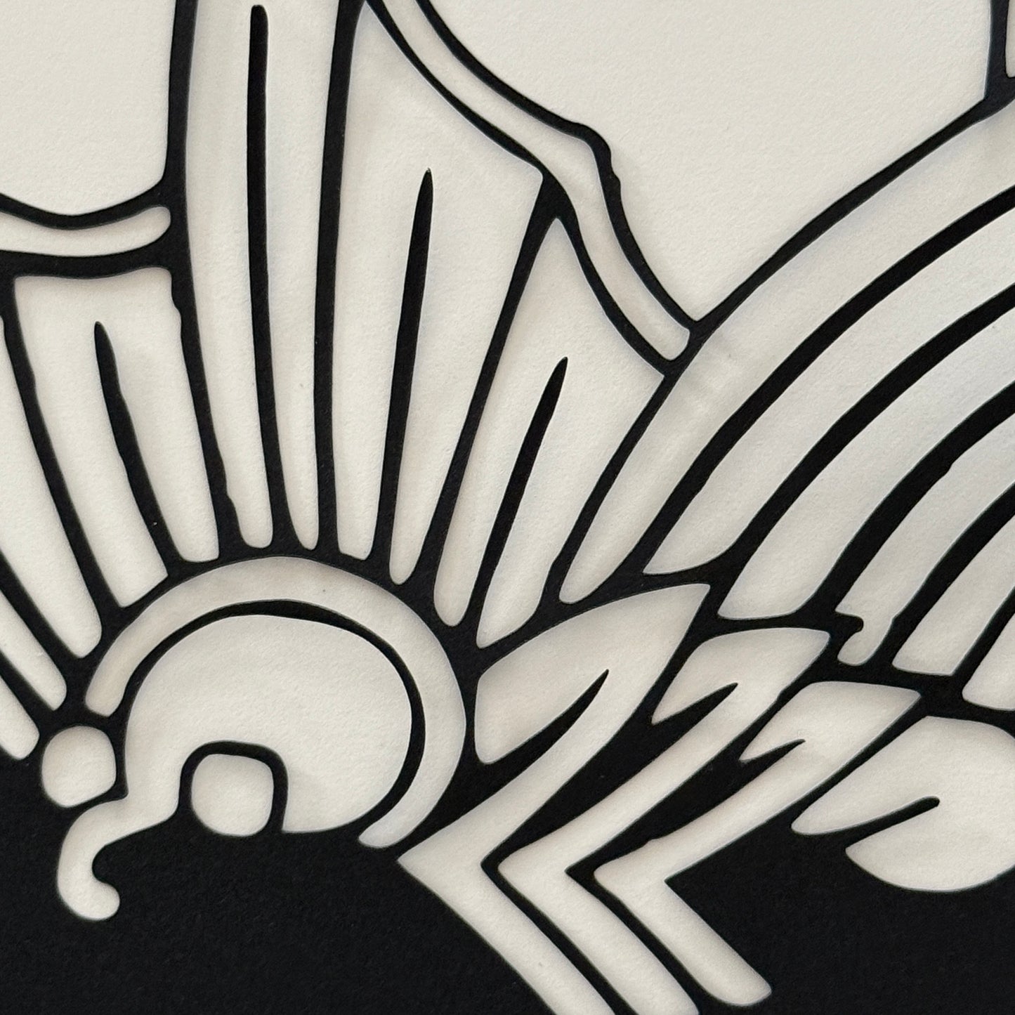 "Butterfly Crest" Katagami Art