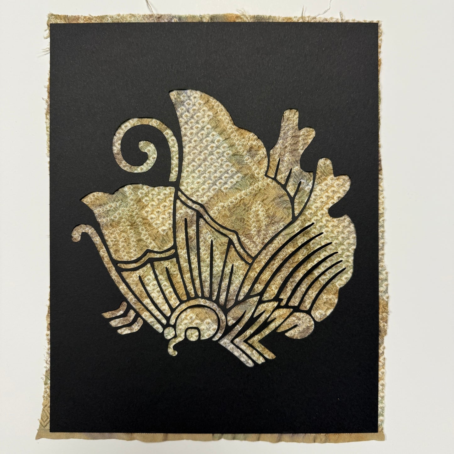 "Butterfly Crest" Katagami Art
