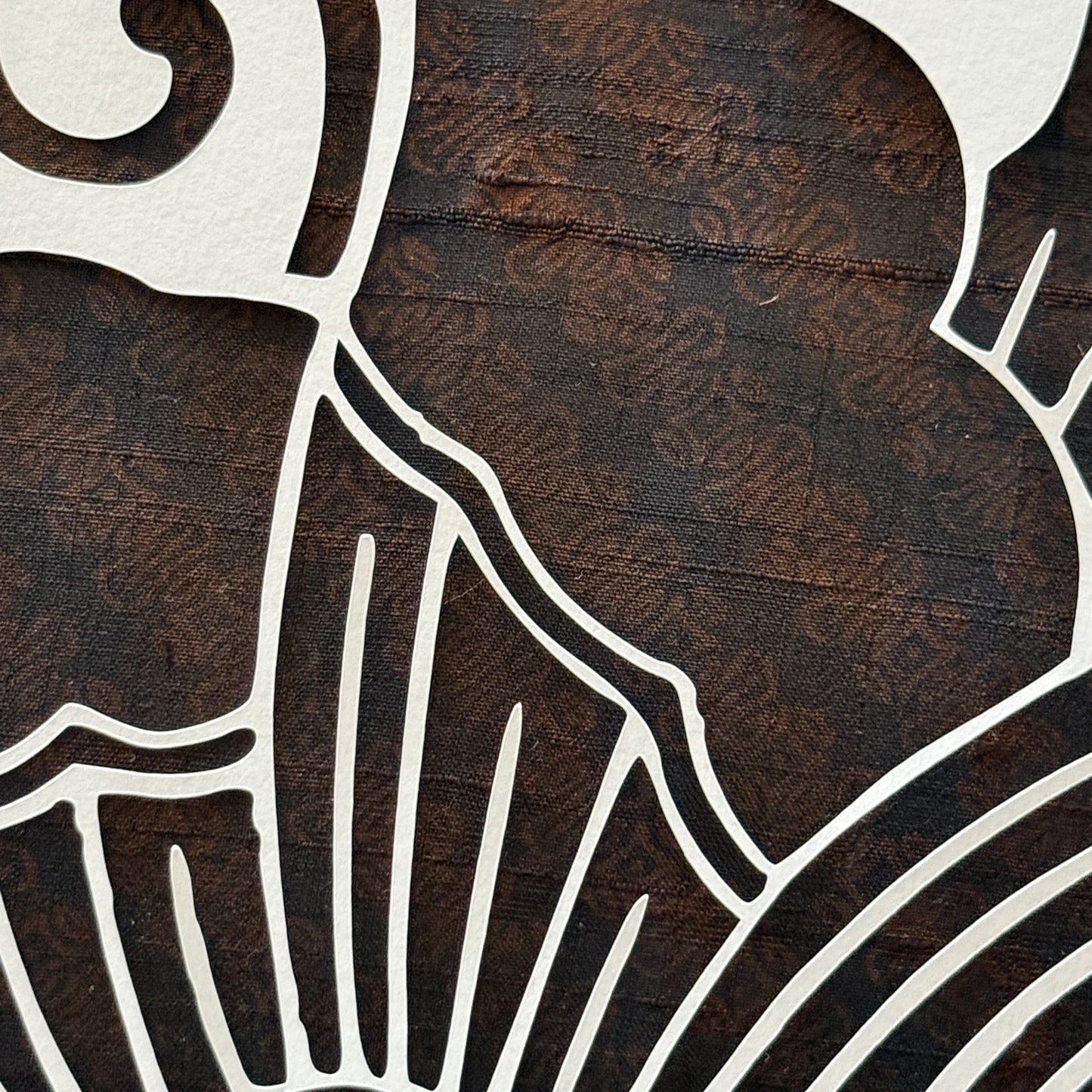 "Butterfly Crest" Katagami Art
