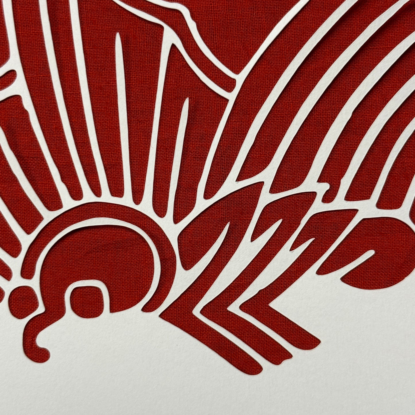 "Butterfly Crest" Katagami Art