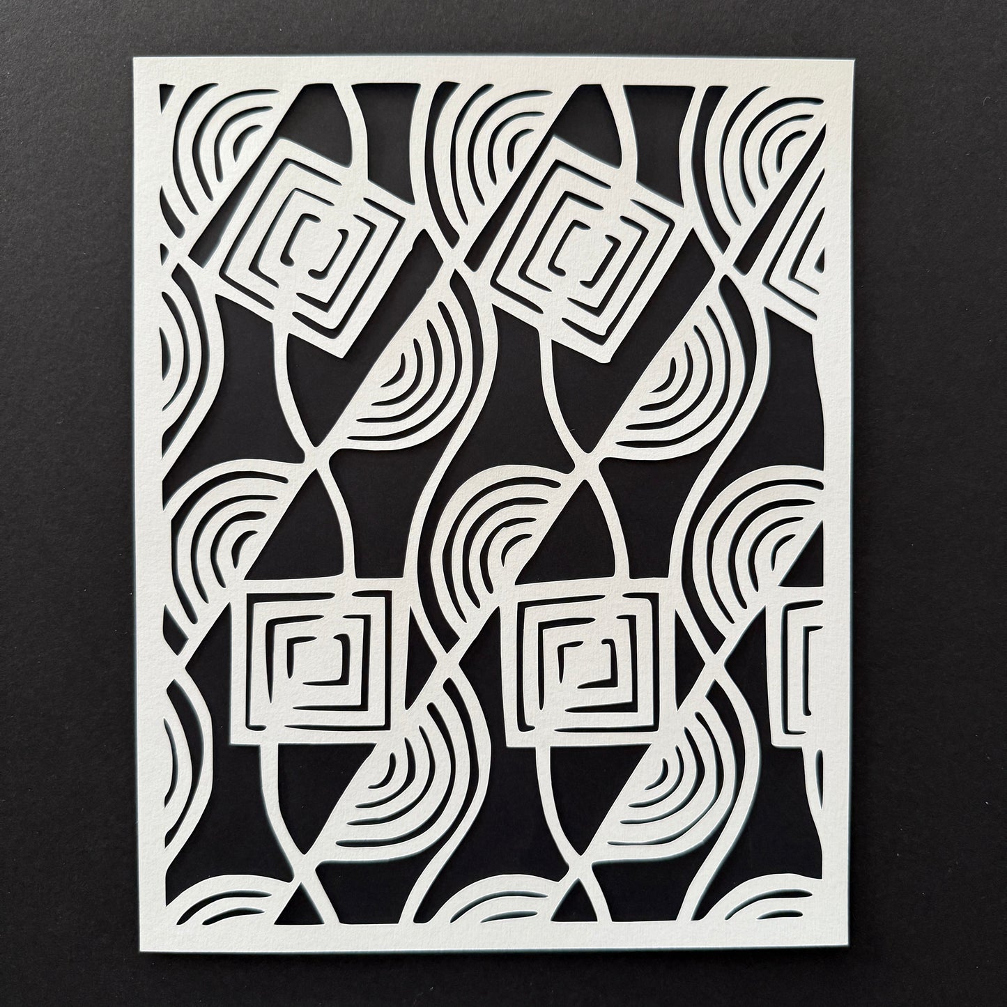 "Tatewaku Geometric" Katagami Art