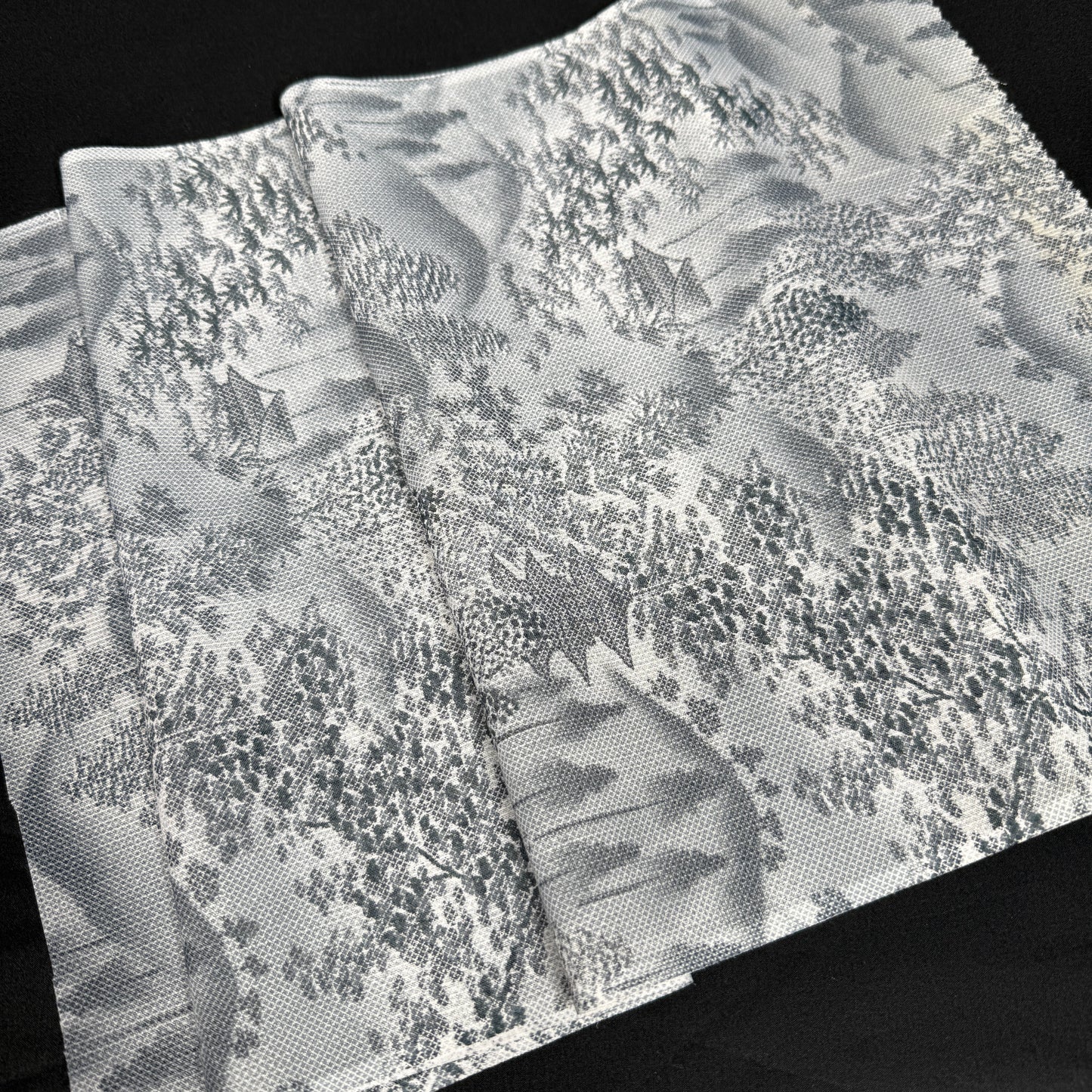 "Mountain Pagoda" Vintage Kimono Yardage