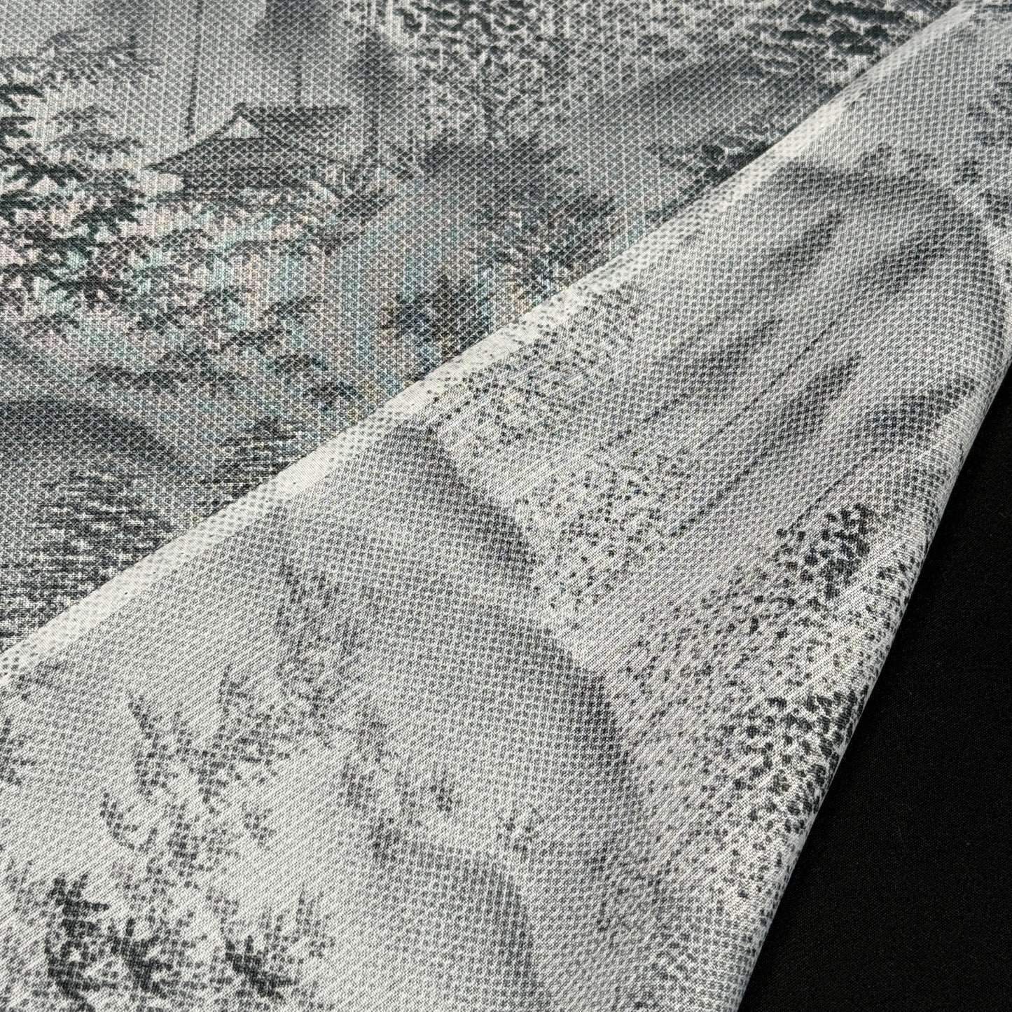 "Mountain Pagoda" Vintage Kimono Yardage