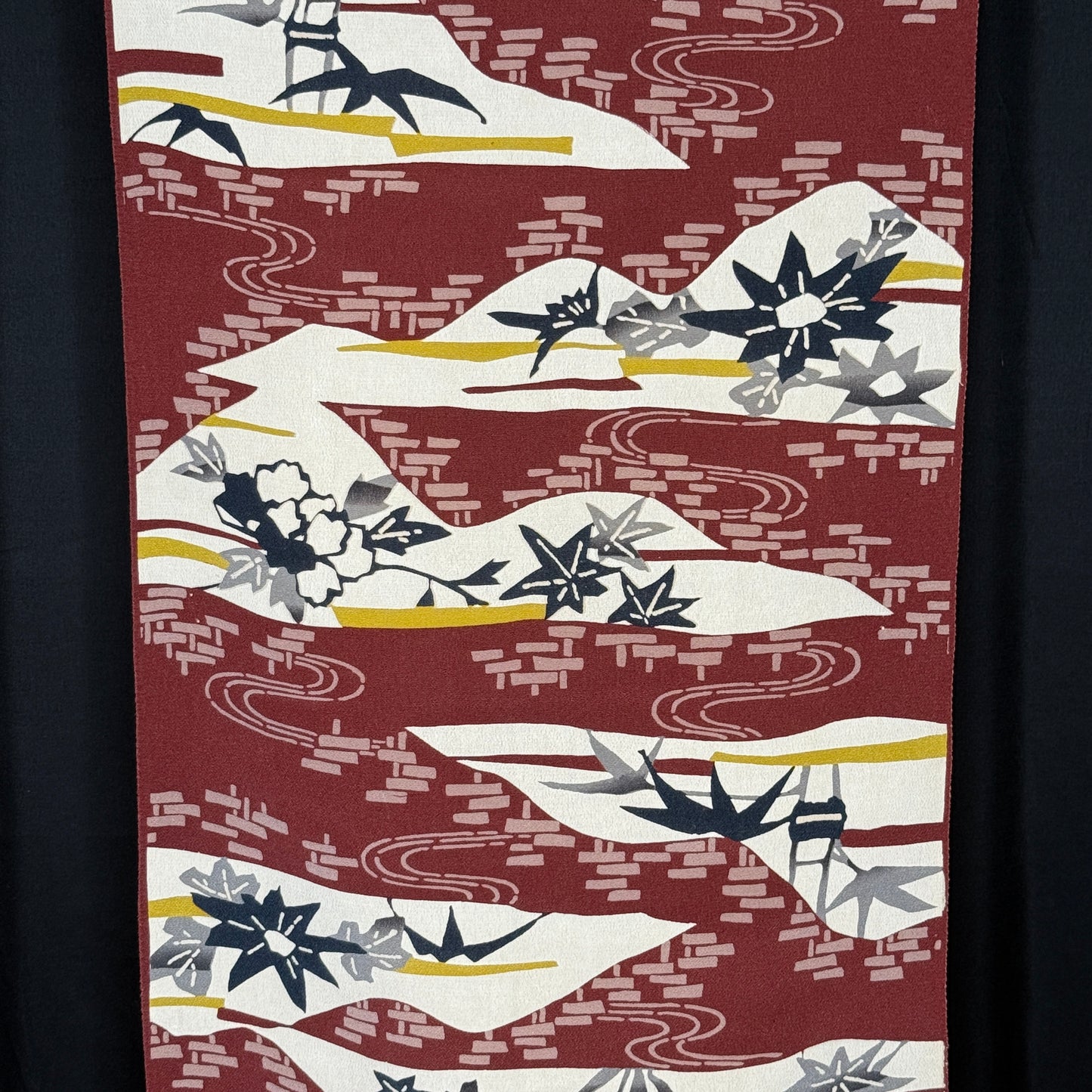 "Retro Style" Vintage Kimono Yardage