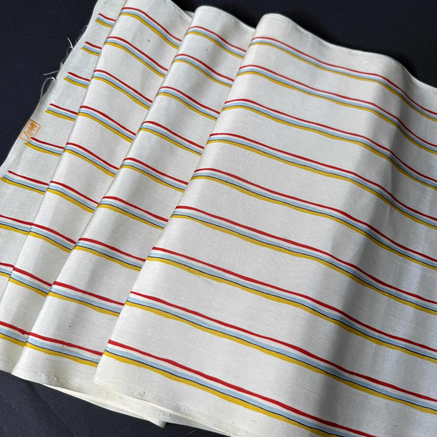 "Festival Stripes" Vintage Kimono Yardage