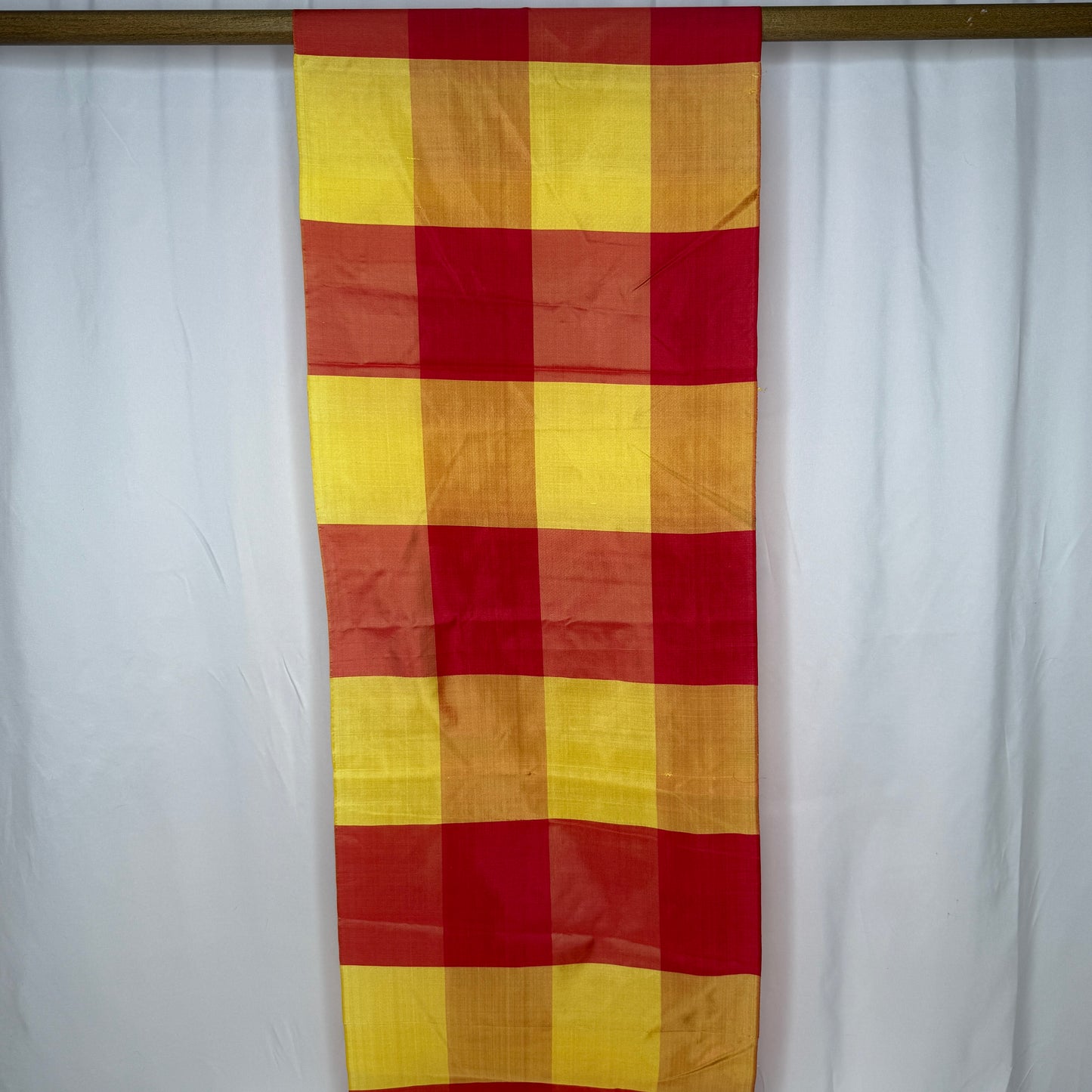 "Sunfire Checks" Vintage Kimono Yardage