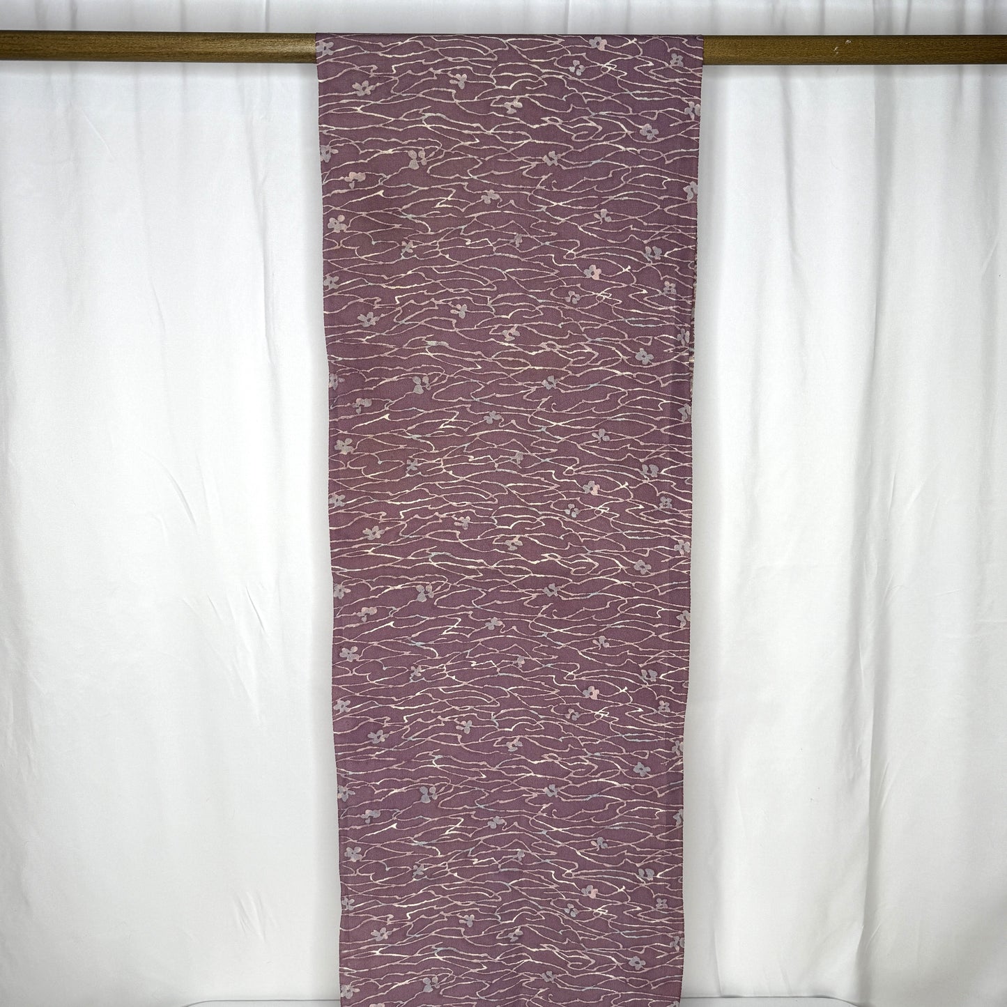 "Twilight Petals" Vintage Kimono Yardage