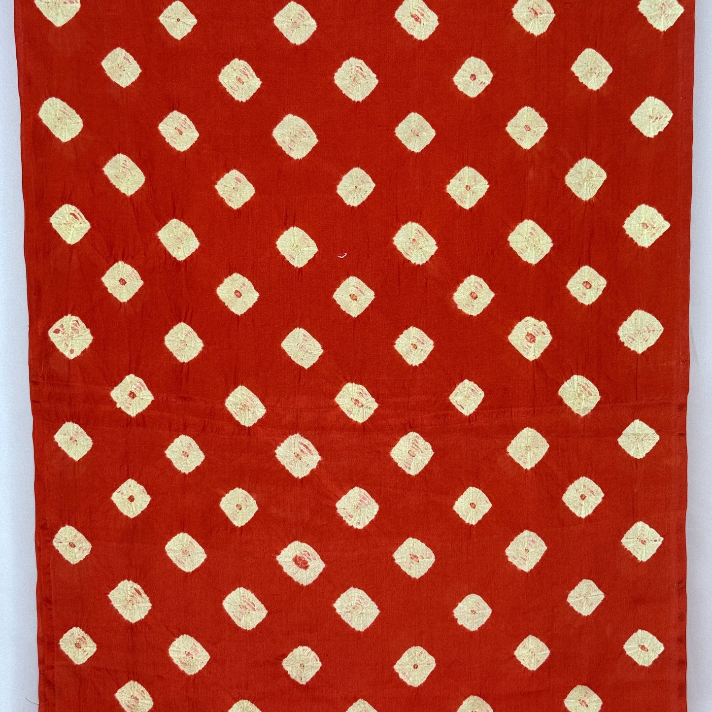 "Scarlet Shibori" Vintage Kimono Yardage