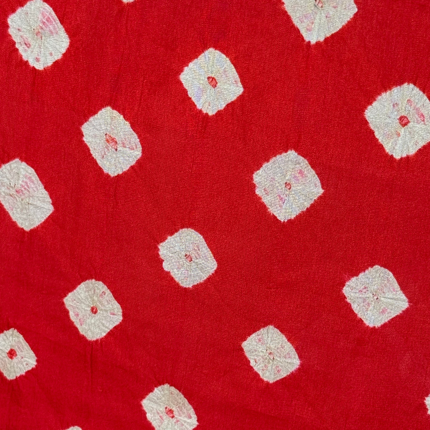 "Scarlet Shibori" Vintage Kimono Yardage
