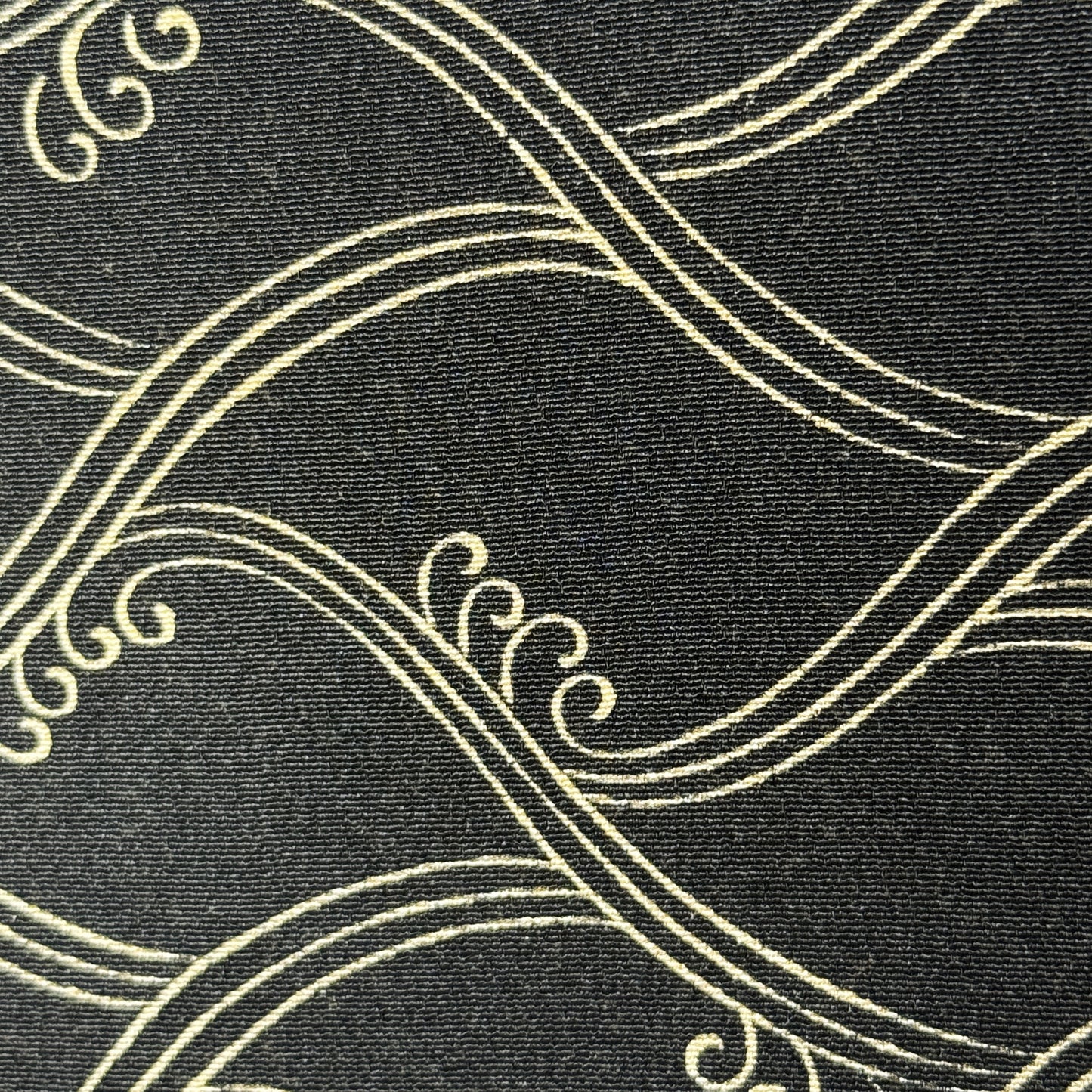 "Midnight Currents" Vintage Kimono Yardage