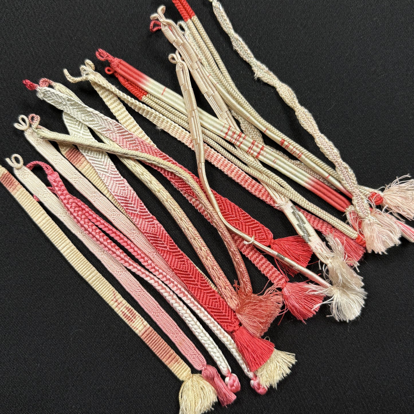 "Ten Pink Pairs" Haori Himo Bundle