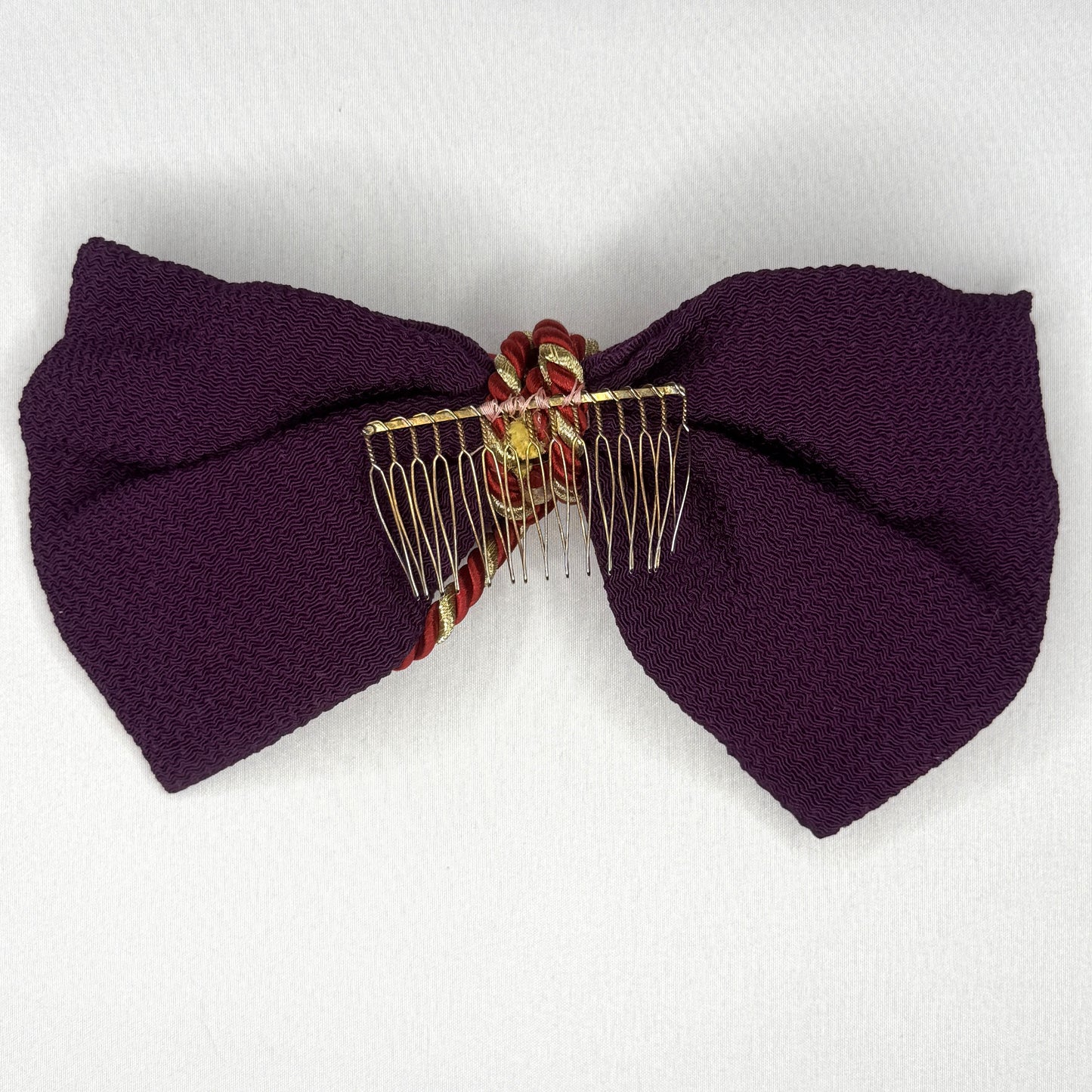 "Hair Stick Bow" Vintage Kanzashi Comb