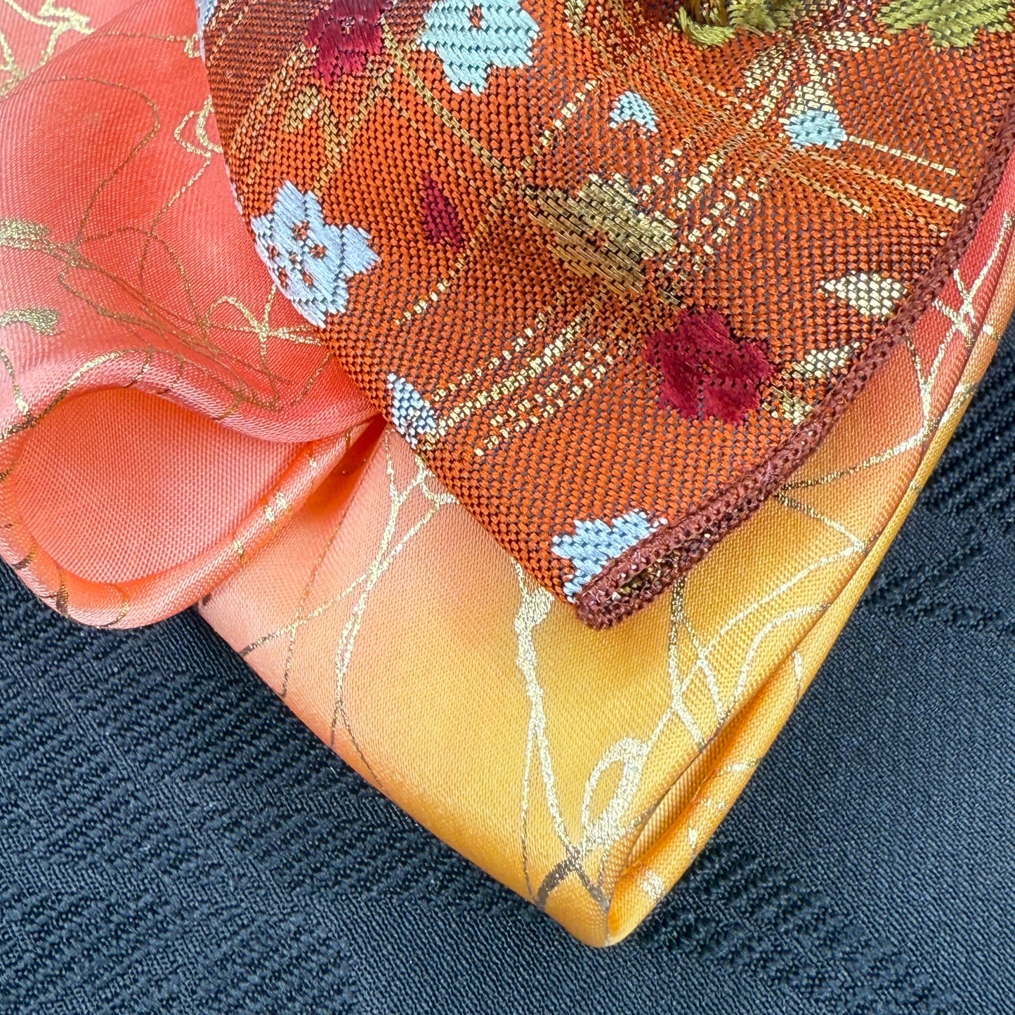 "Autumn Sunset" Vintage Kanzashi Comb
