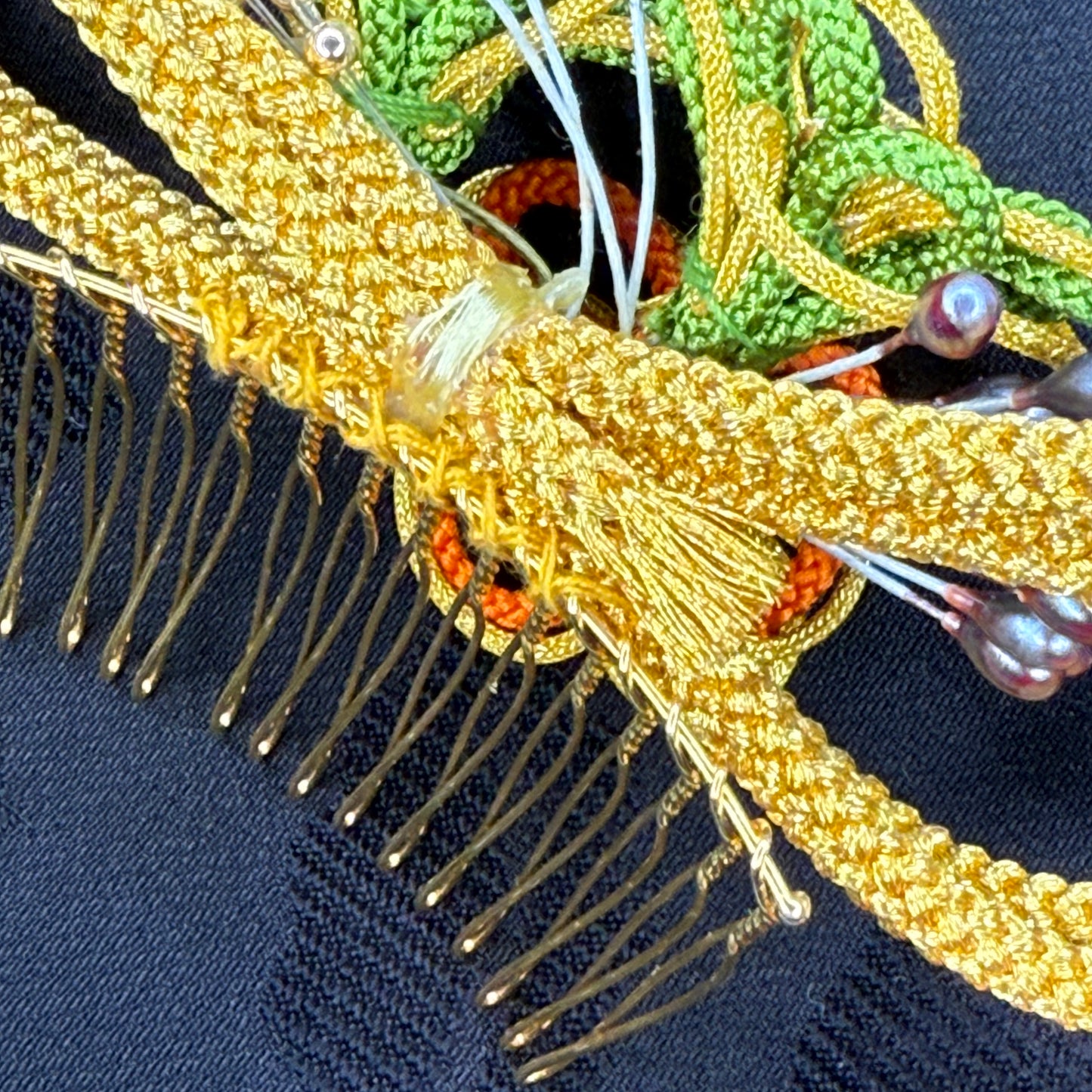 "Three Piece" Vintage Kanzashi Comb