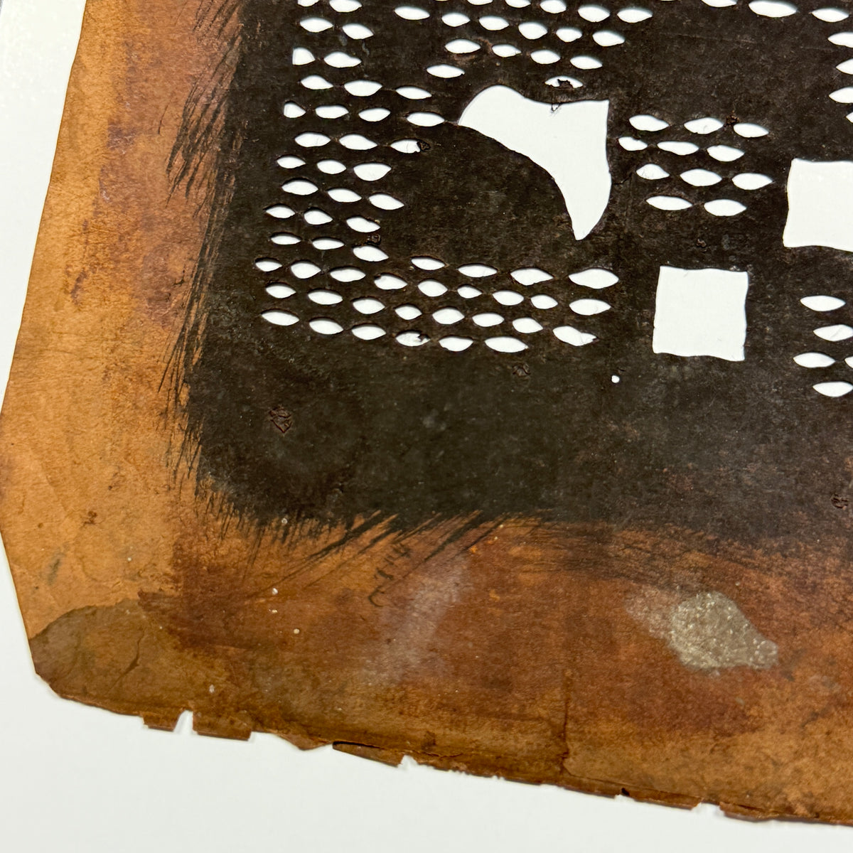 "Square Dance" Vintage Katagami Stencil