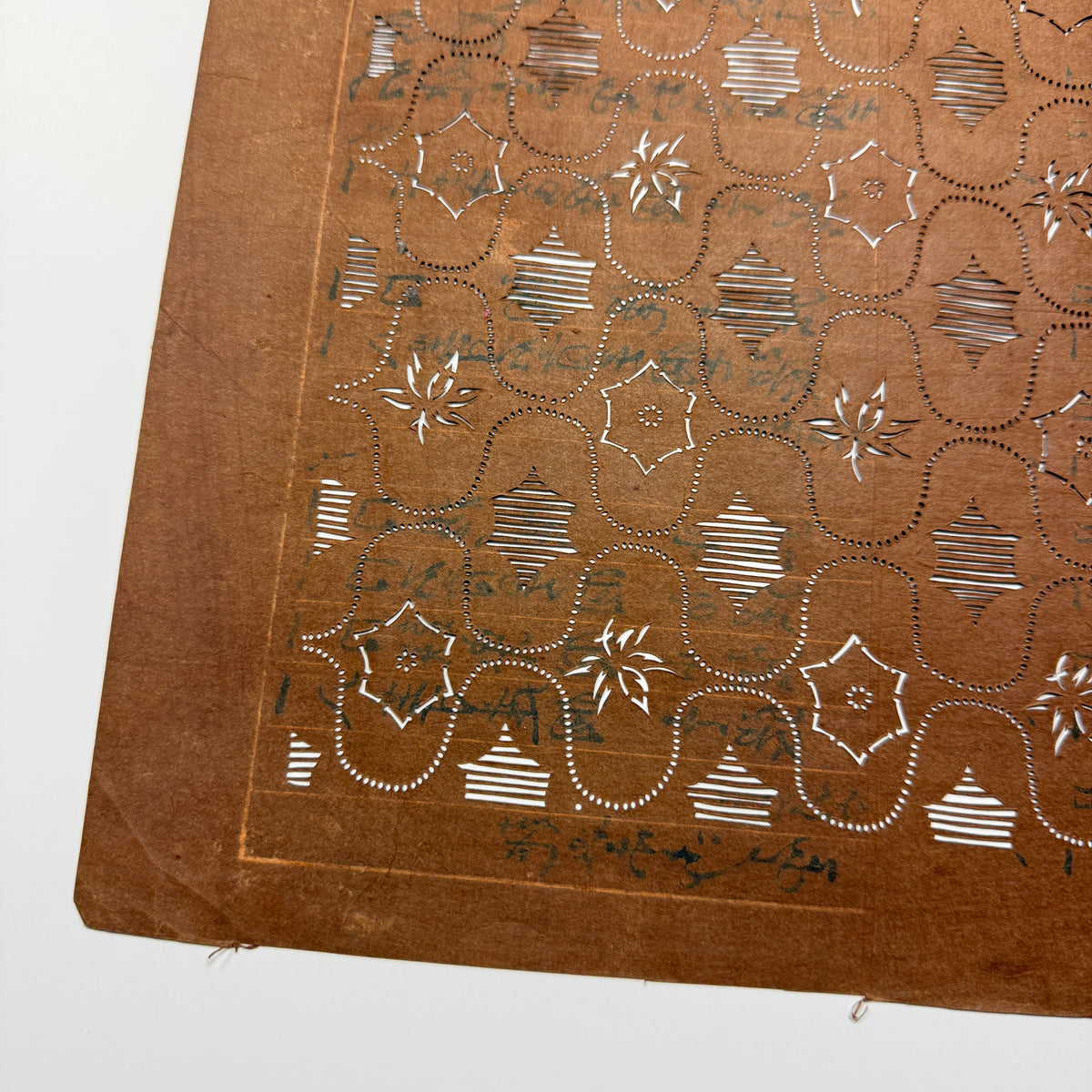 "Netted Charm" Vintage Katagami Stencil
