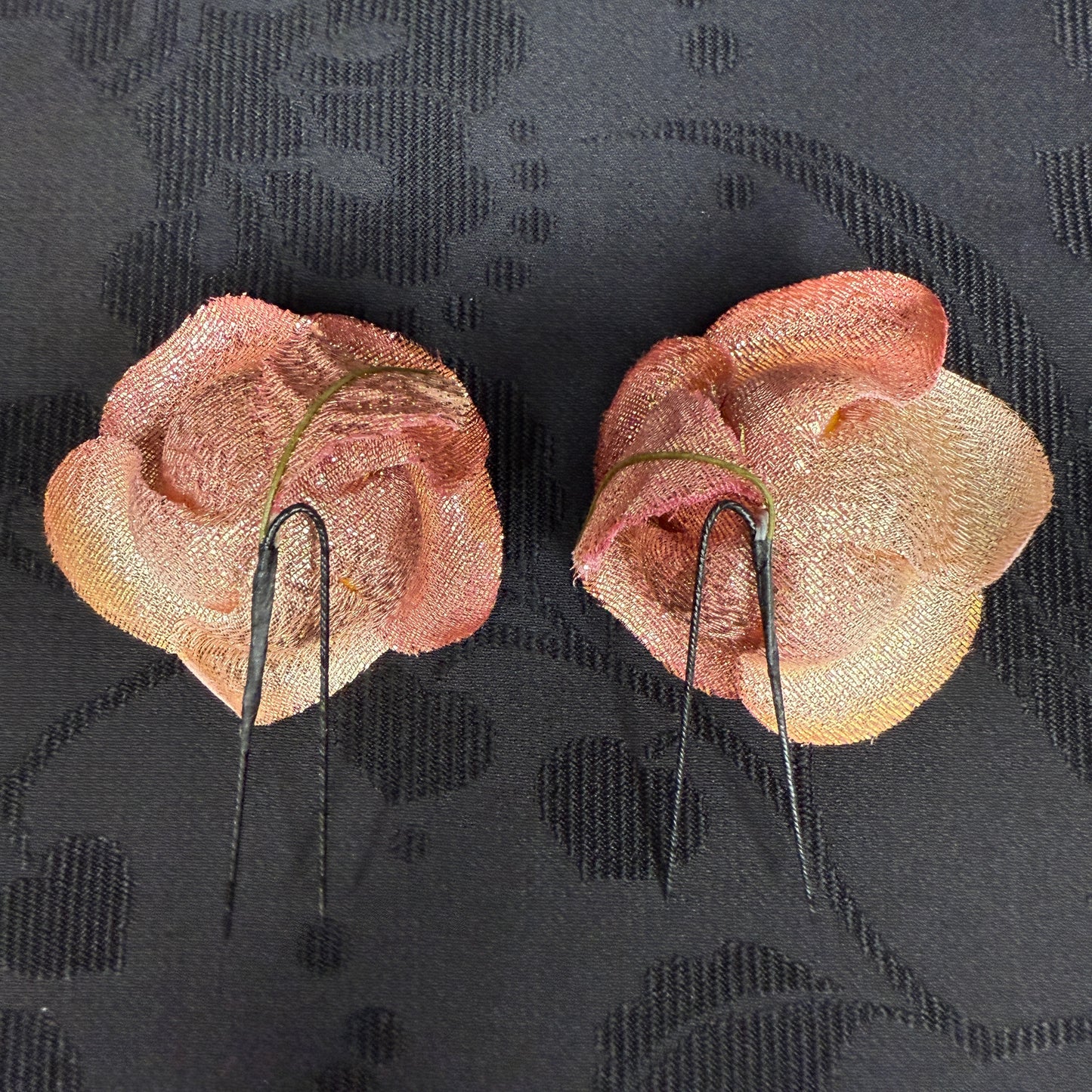 "Sun Petals" Vintage Kanzashi Hair Pins