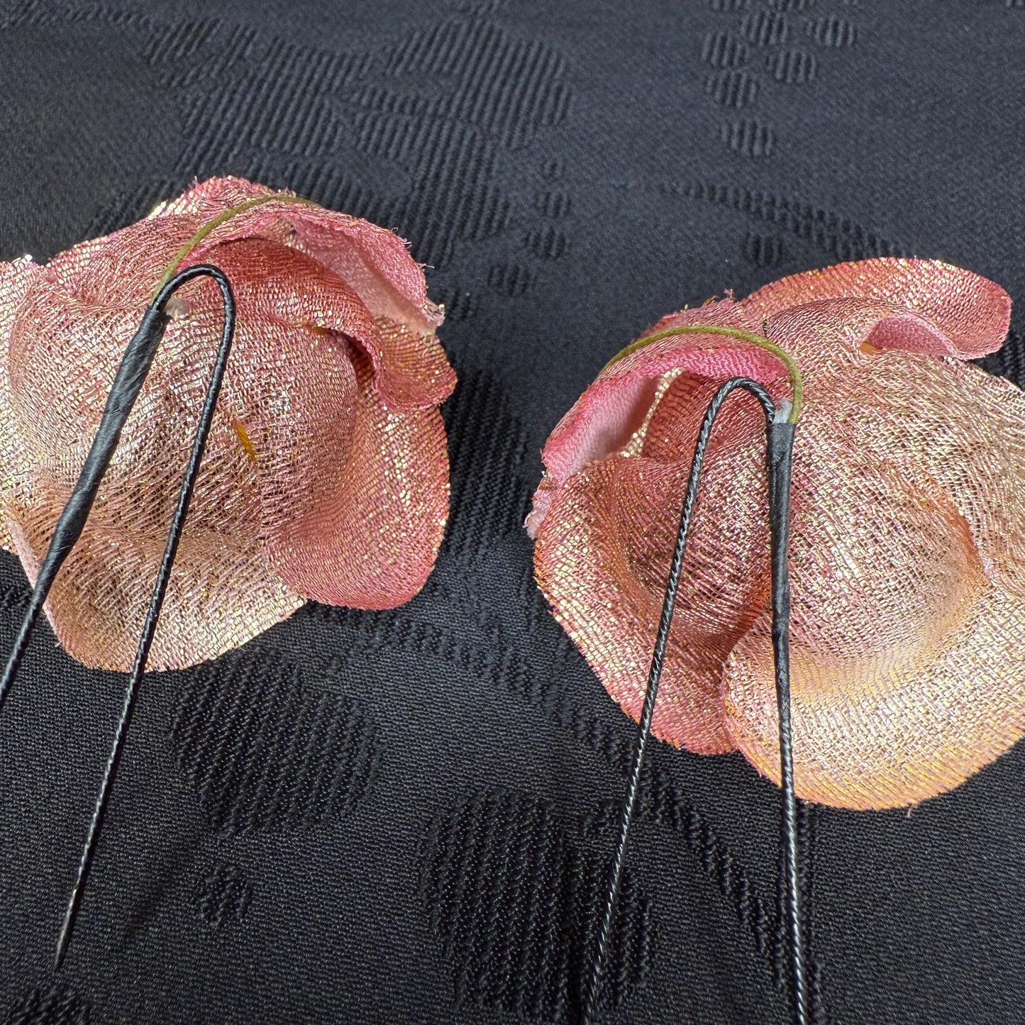 "Sun Petals" Vintage Kanzashi Hair Pins