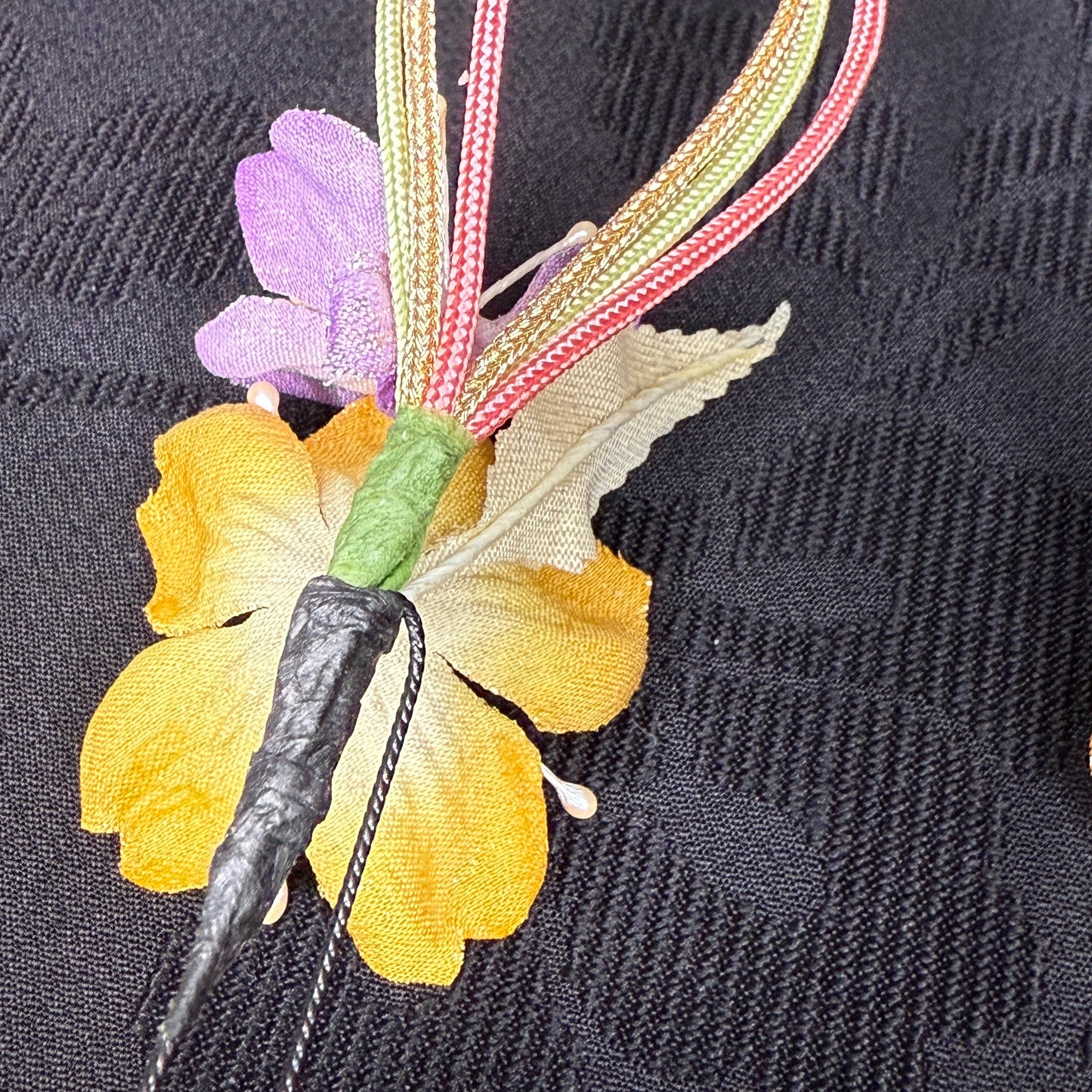 "Hikari no Hana" Vintage Kanzashi Hair Pins