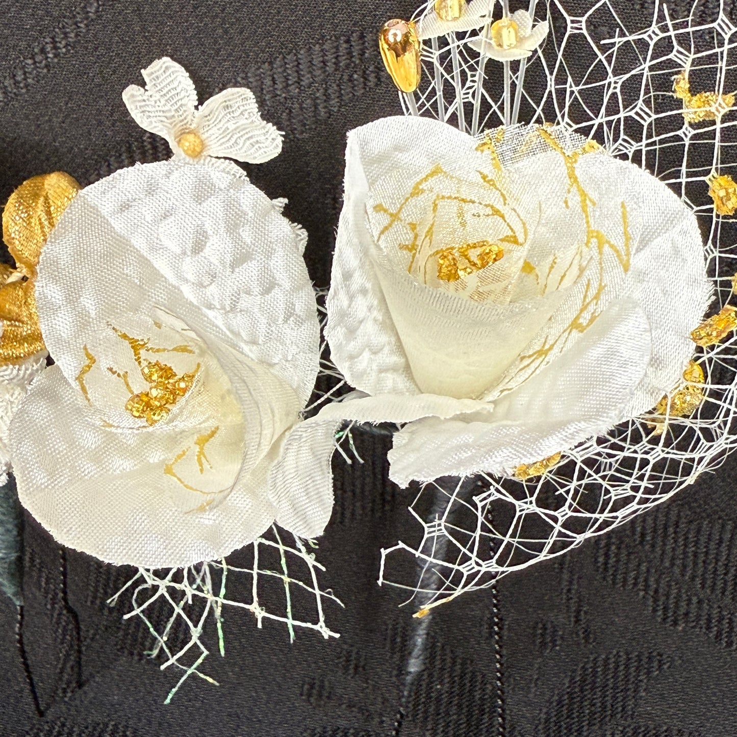 "Winter Bride" Vintage Kanzashi Hair Pins